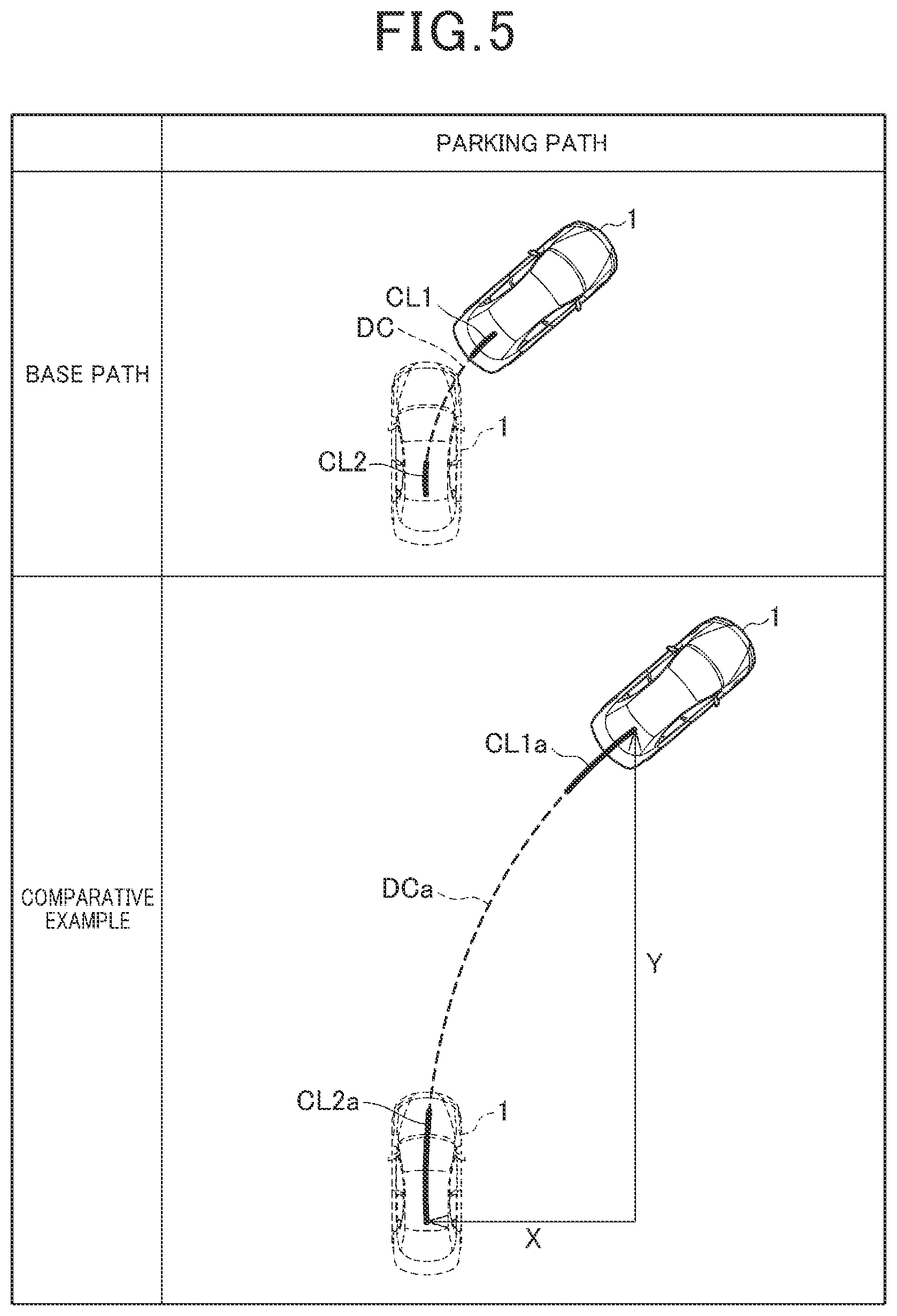 Patent US11772636 Figure 5 – Parking assist apparatus and a method of controlling the parking assist apparatus