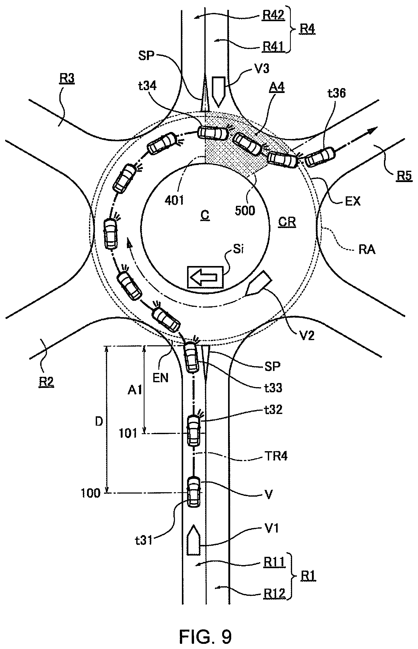 Patent US11772646 Figure 9 – Driving assist method and driving assist device