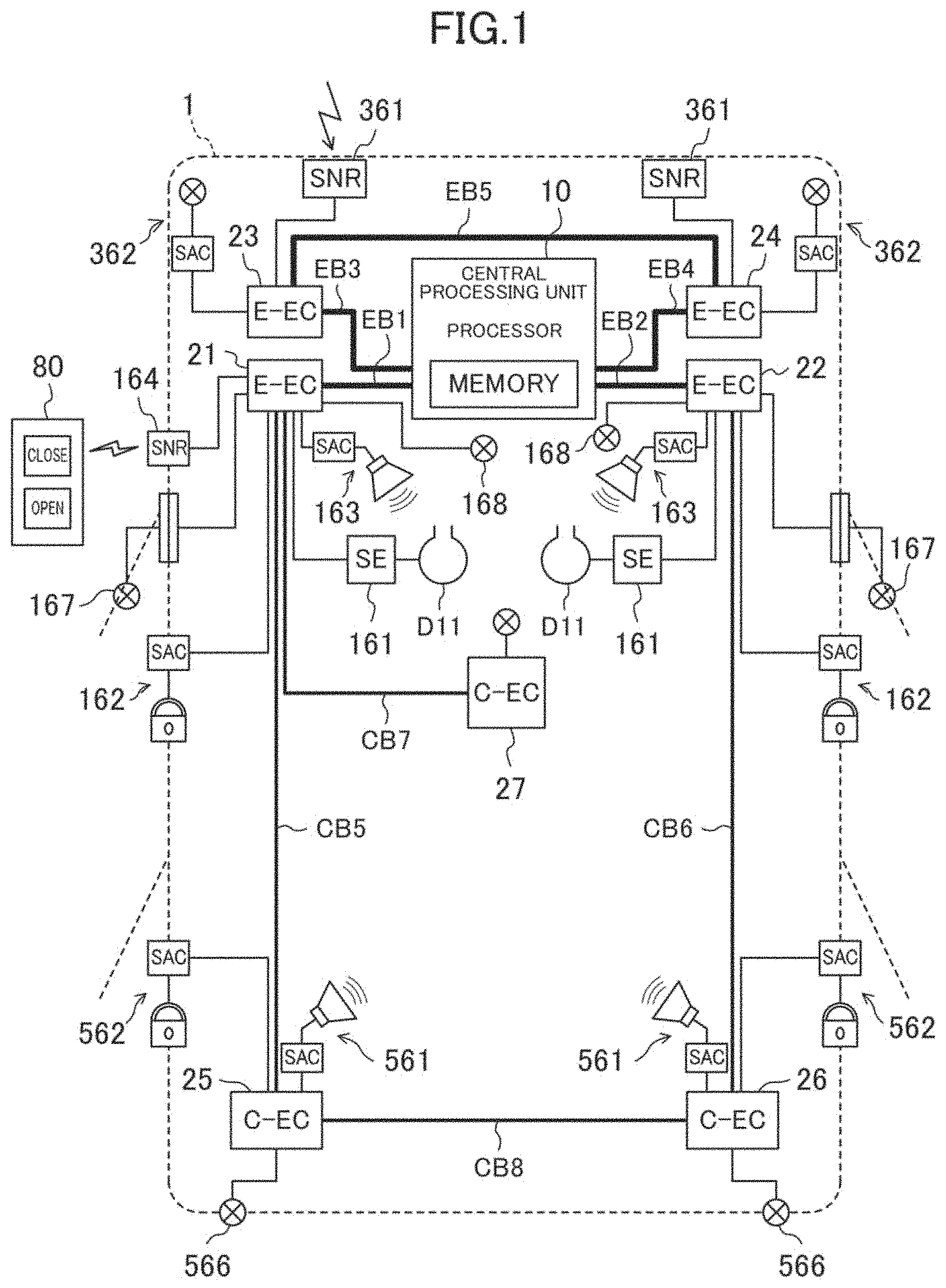 Patent US11772668 Figure 1 – Vehicle control system and design method for vehicle control system