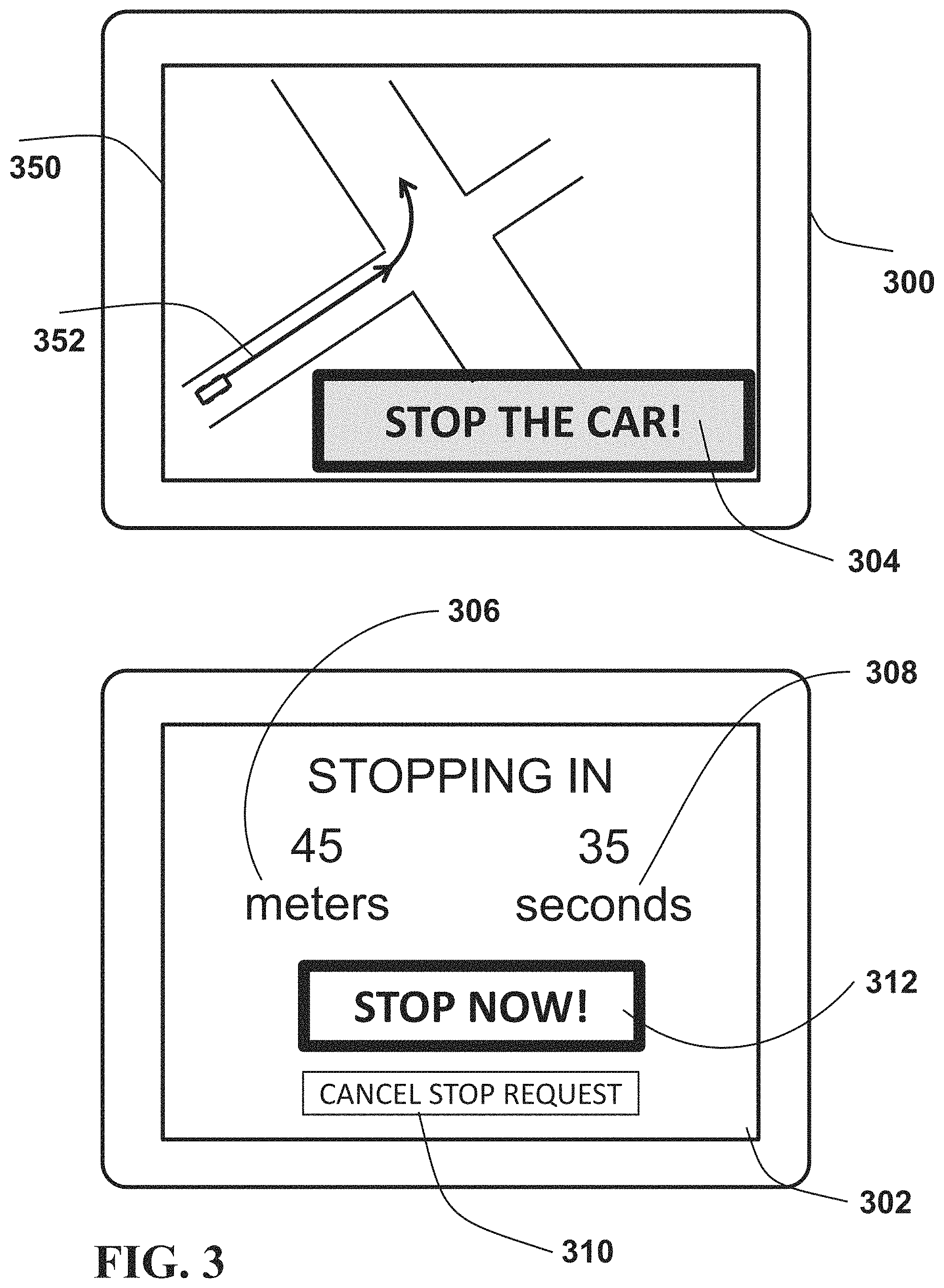Patent US11772669 Figure 3 – Processing a request signal regarding operation of an autonomous vehicle