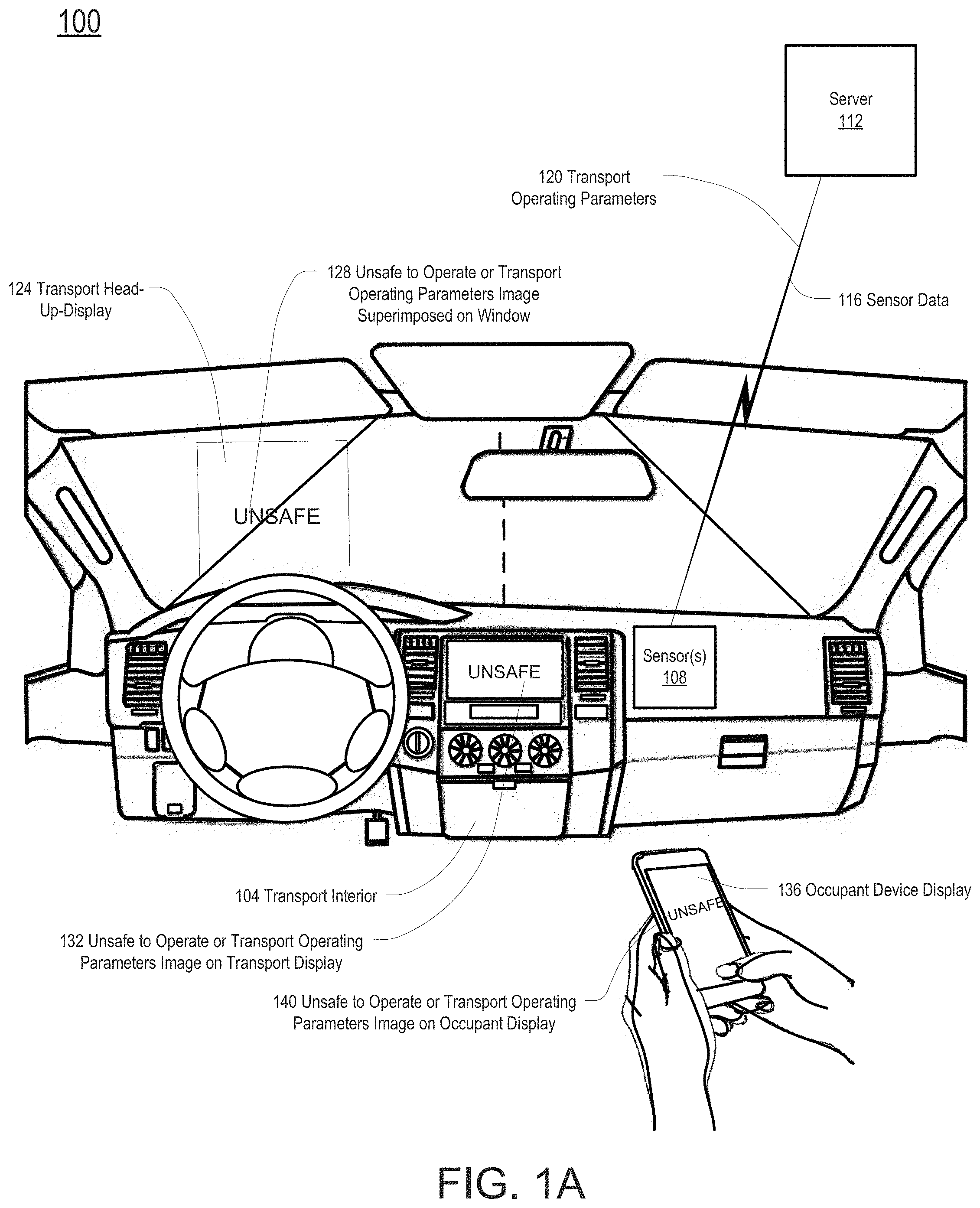 Patent US11772672 Figure 1 – Unsafe transport operation