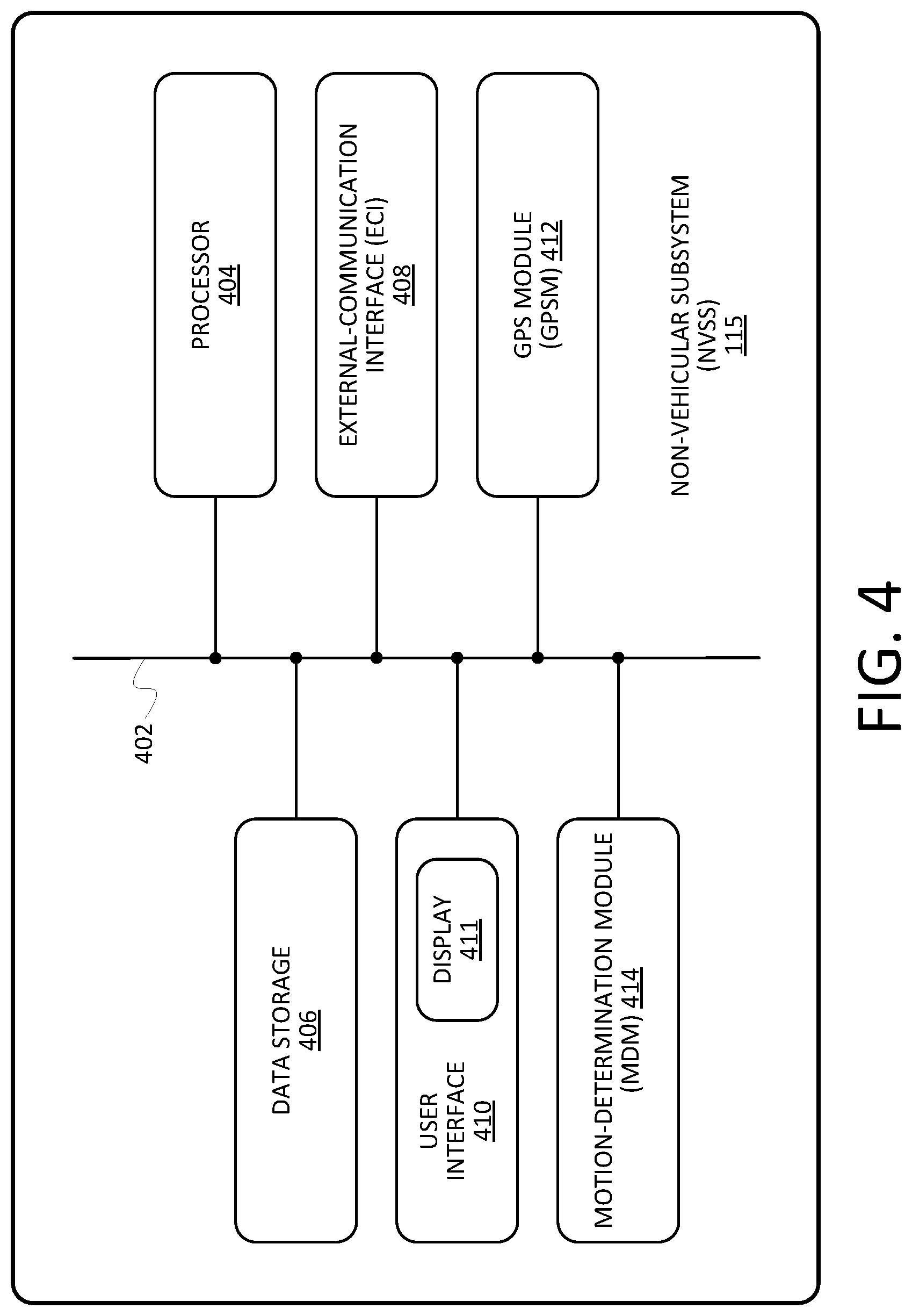 Patent US11772673 Figure 4 – Systems and methods to issue warnings to enhance the safety of bicyclists, pedestrians, and others