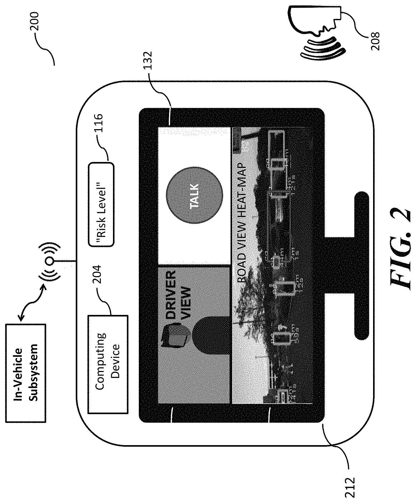 Patent US11772674 Figure 2 – Systems and methods for increasing the safety of voice conversations between drivers and remote parties