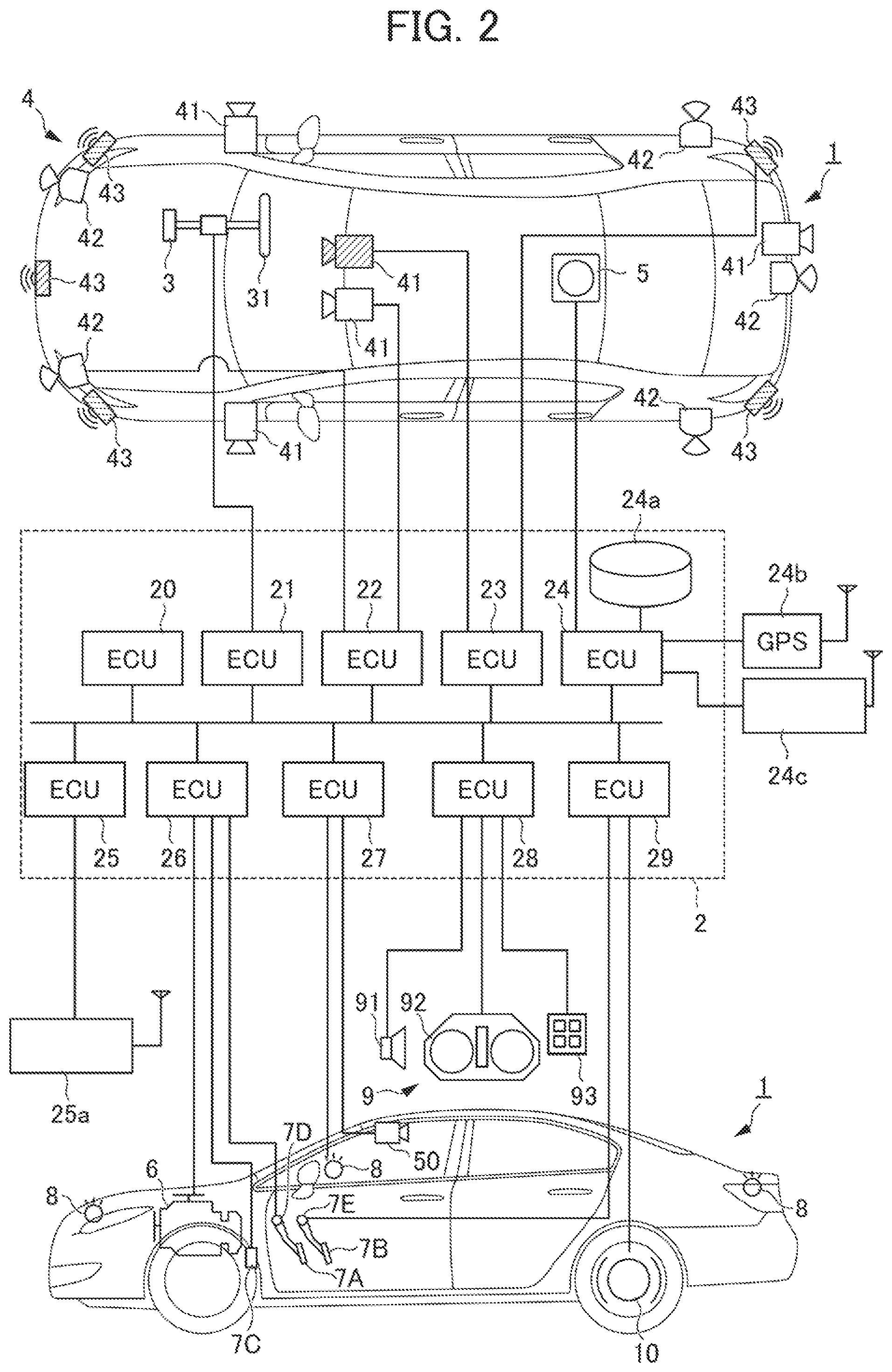 Patent US11772676 Figure 2 – Driving support device