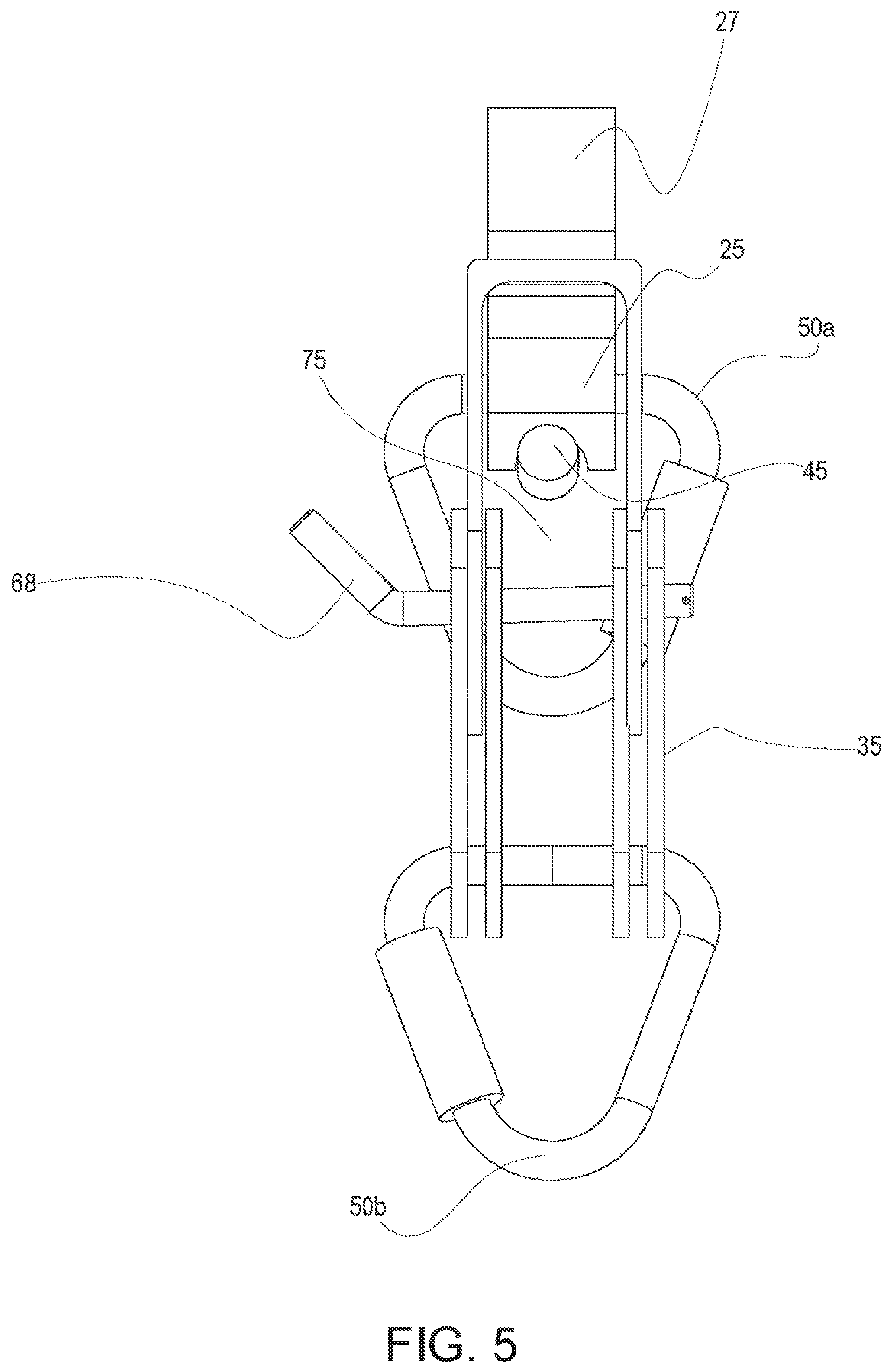 Patent US11772684 Figure 5 – Zipline trolley
