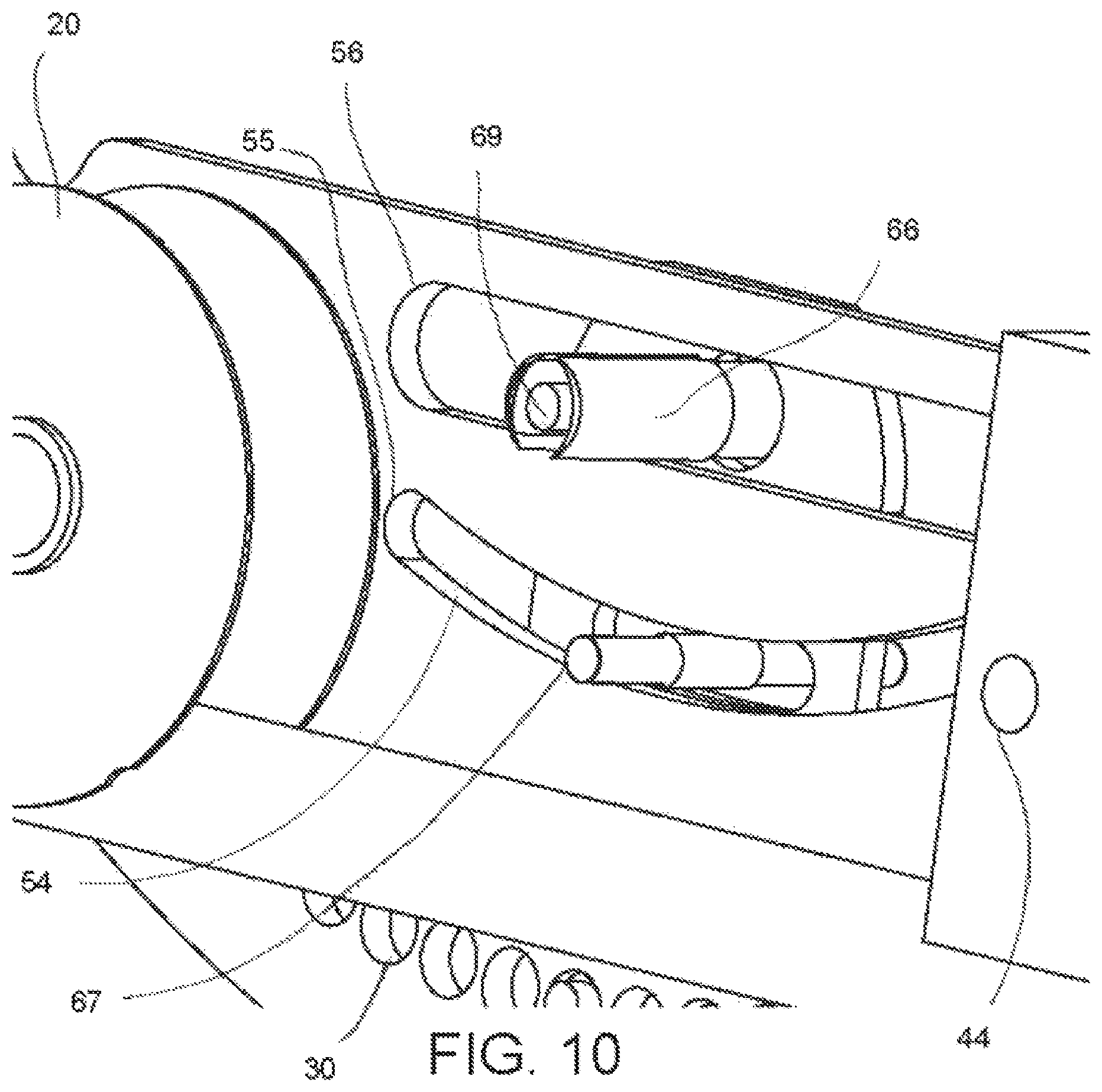 Patent US11772684 Figure 10 – Zipline trolley