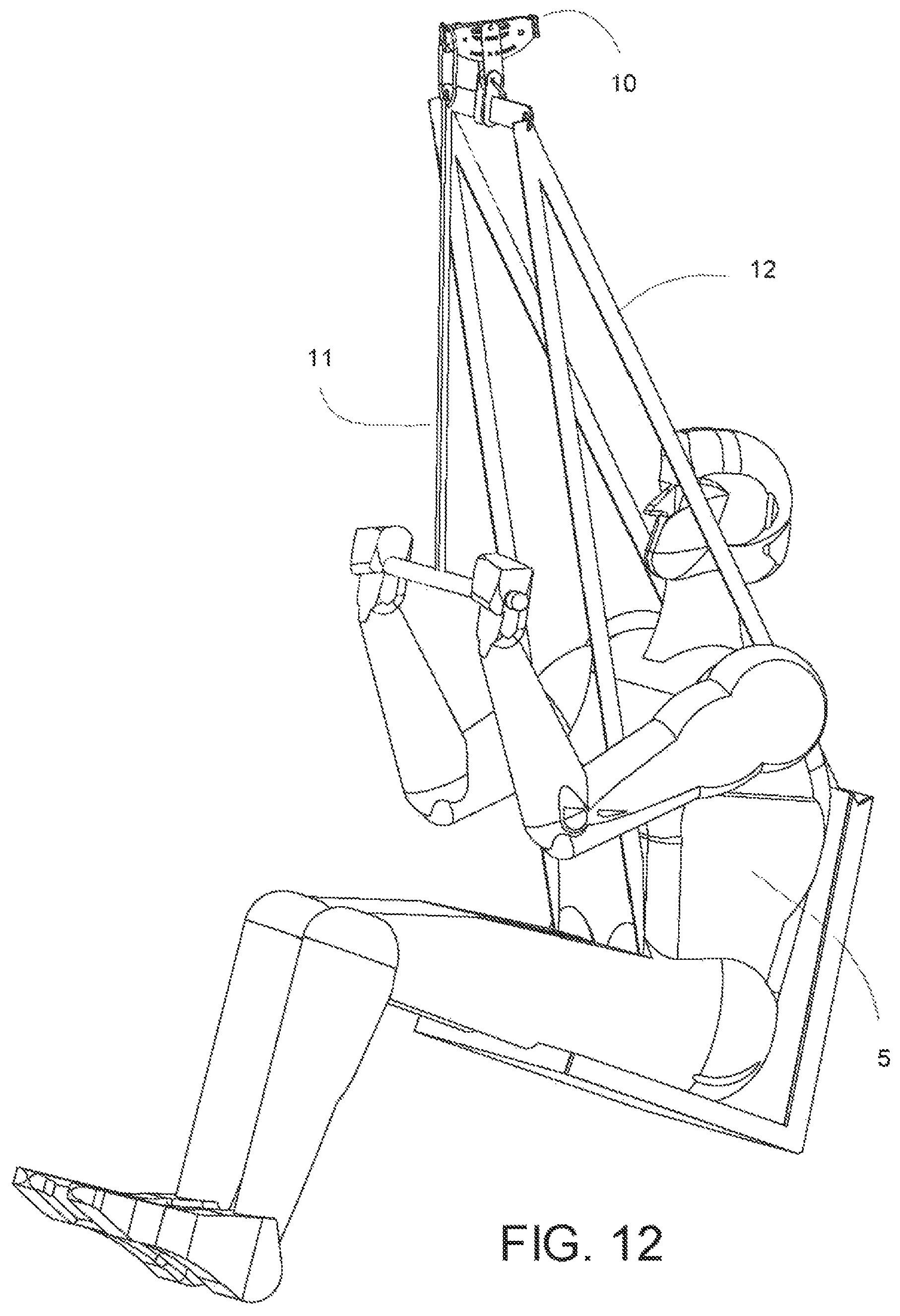 Patent US11772684 Figure 12 – Zipline trolley
