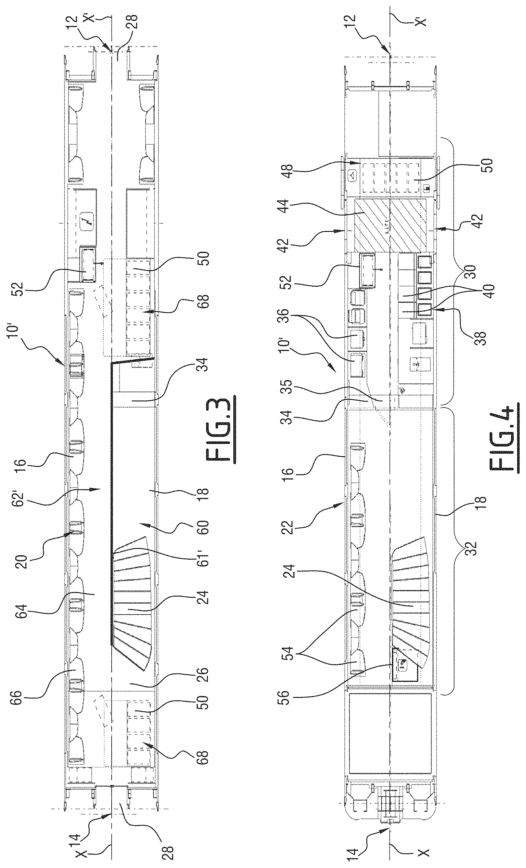 Patent US11772686 Figure 2 – Terrace railway car