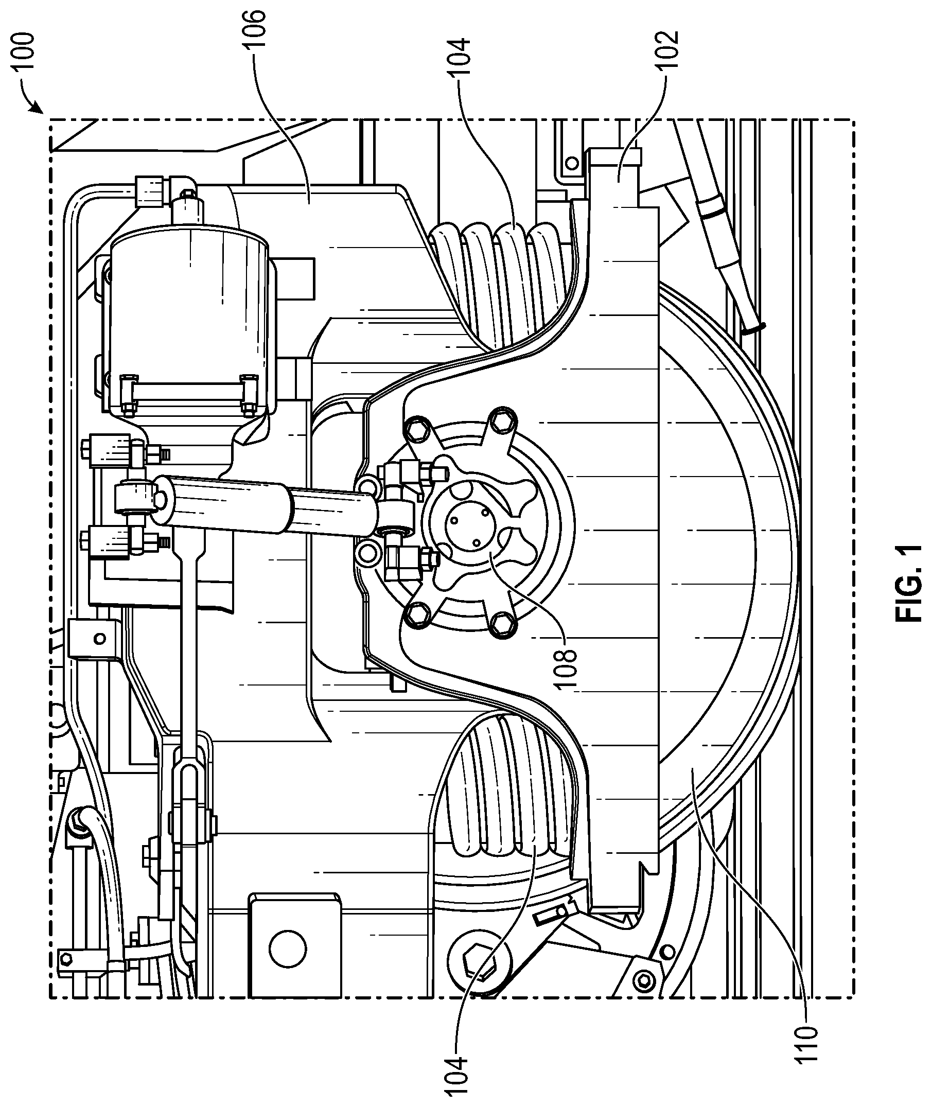 Patent US11772689 Figure 1 – Locked-axle spring compression system and method