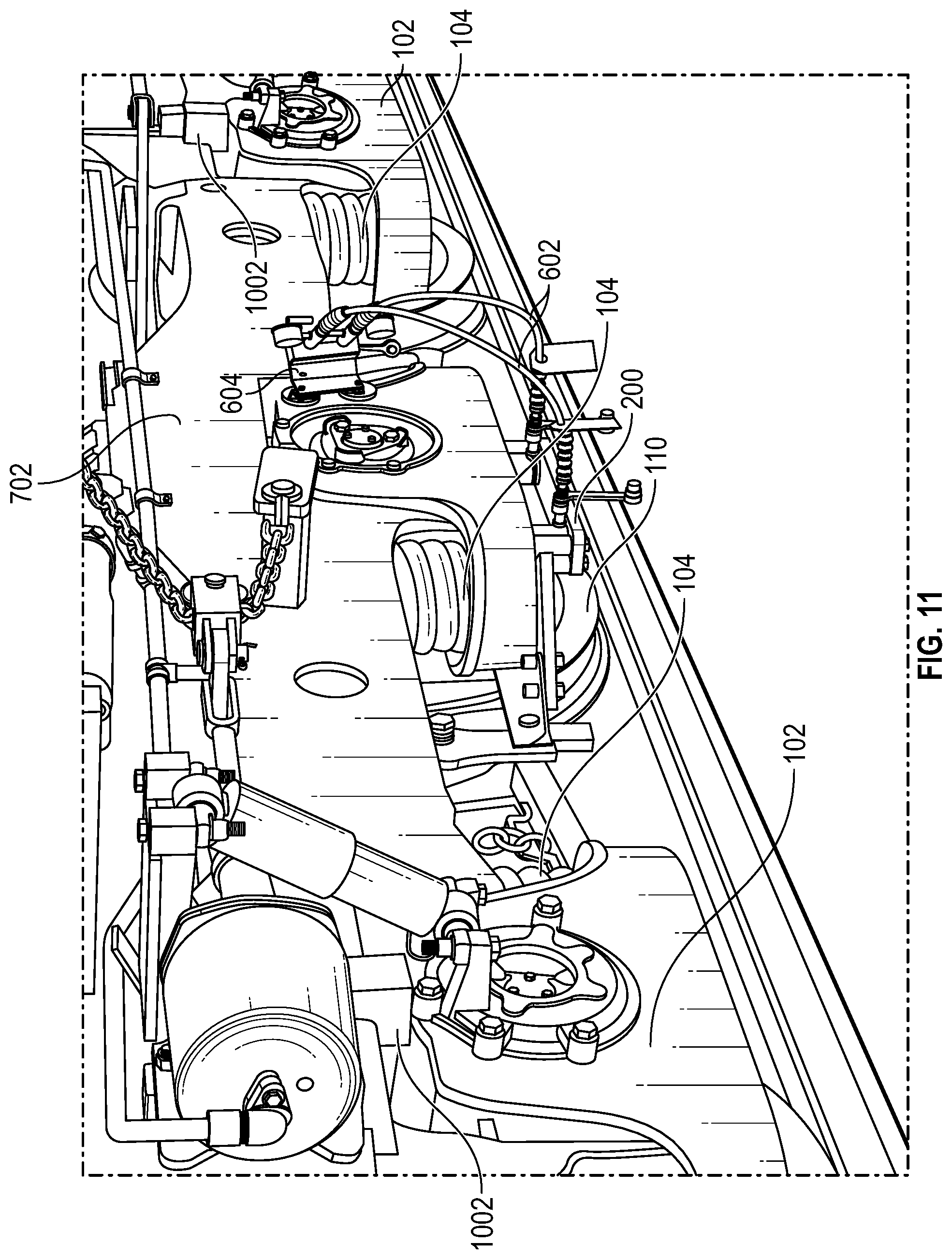 Patent US11772689 Figure 10 – Locked-axle spring compression system and method