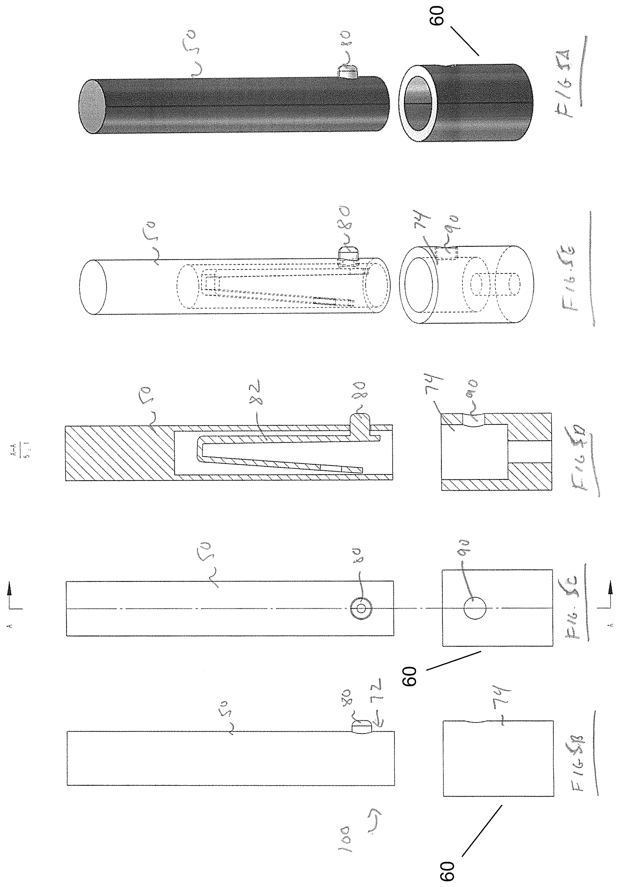 Patent US11772695 Figure 5 – Shopping cart with anti-theft pole