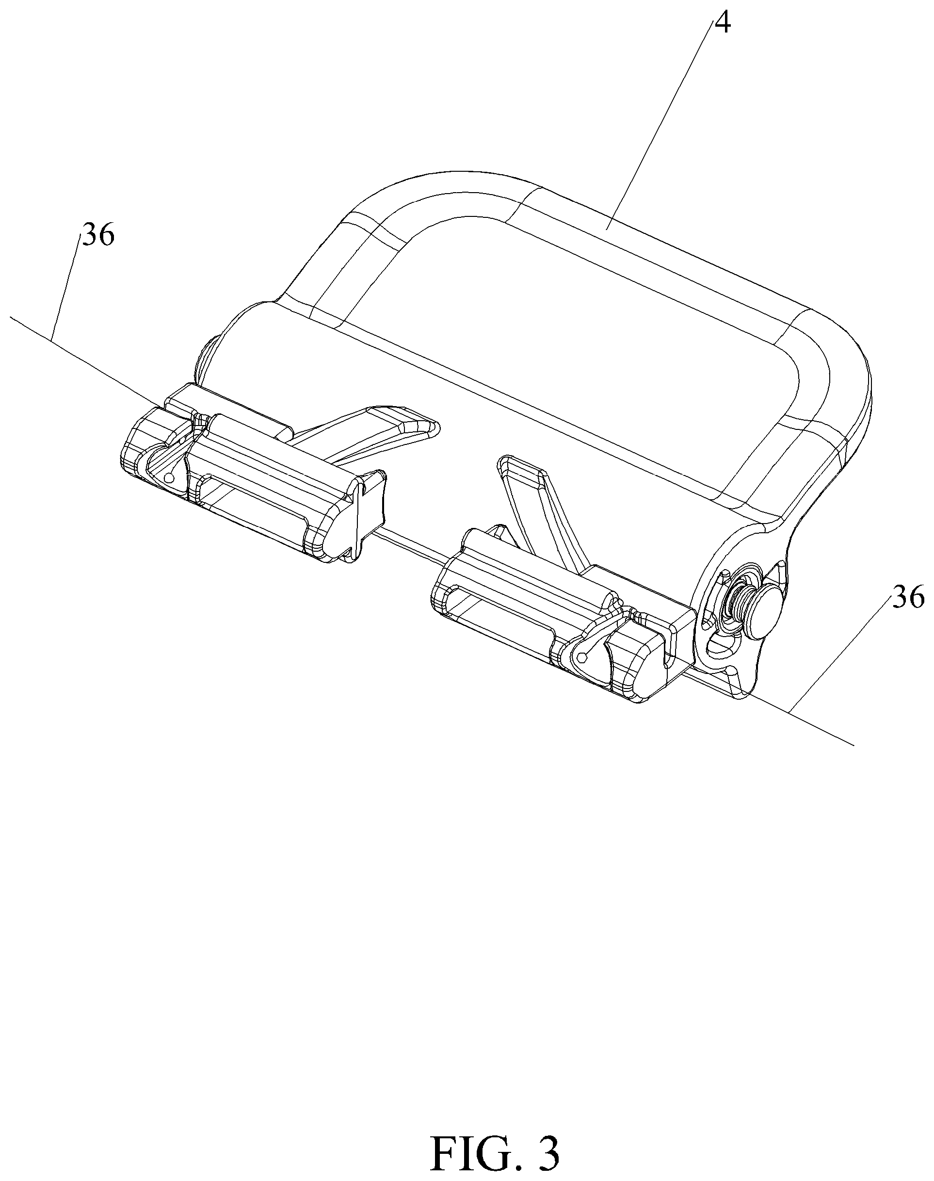Patent US11772697 Figure 3 – Carrier adjusting mechanism and stroller thereof