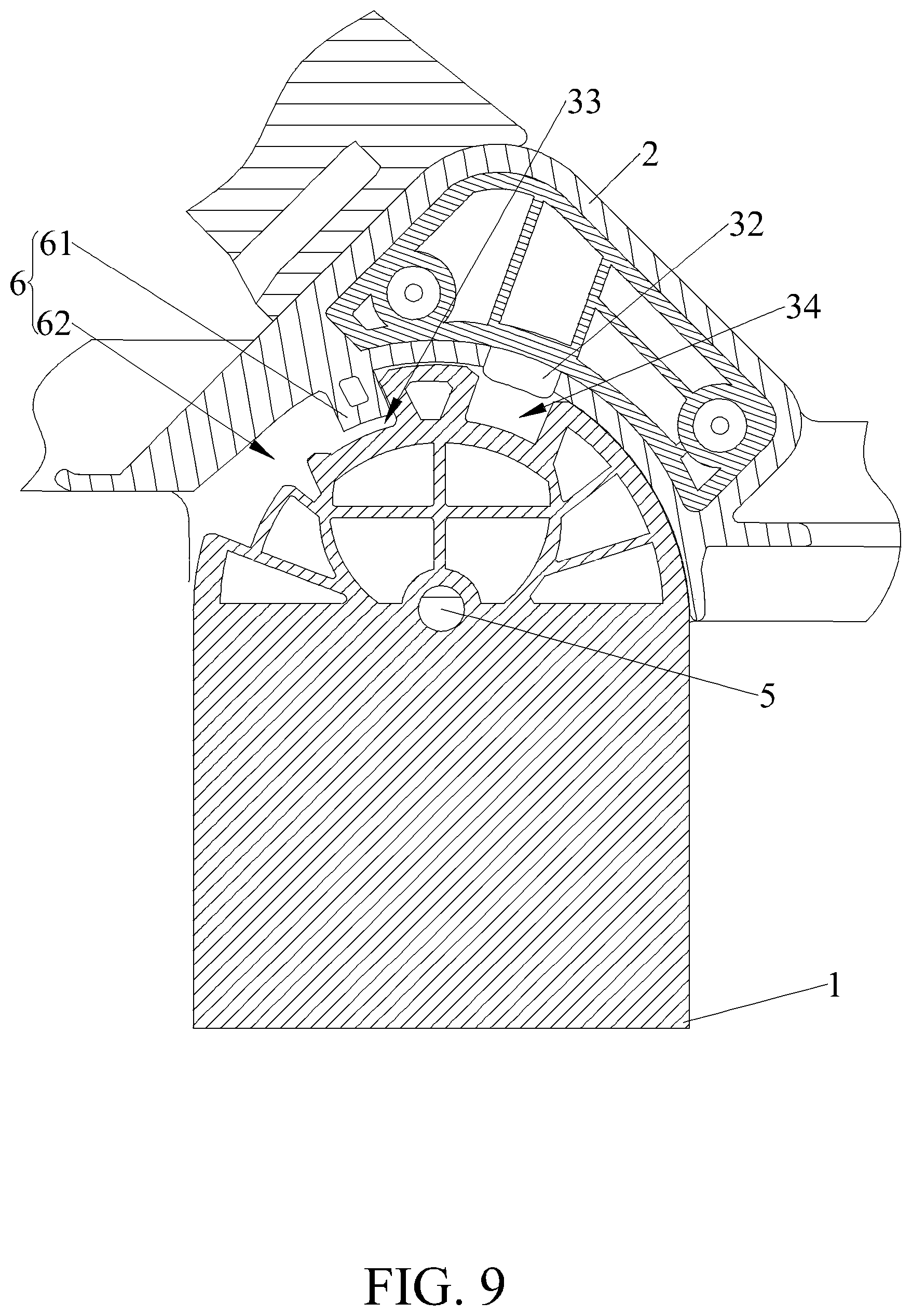 Patent US11772697 Figure 9 – Carrier adjusting mechanism and stroller thereof