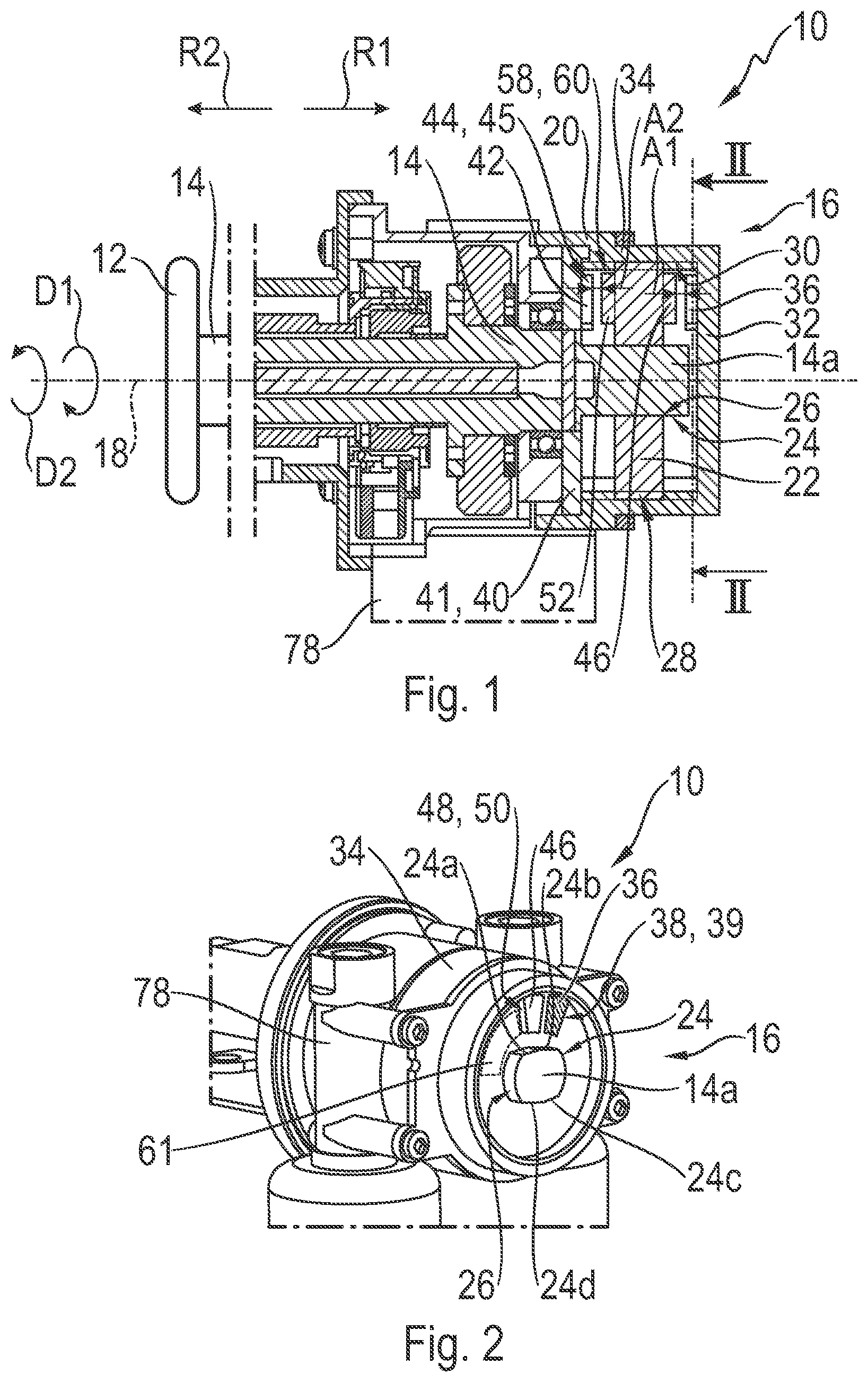Patent US11772701 Figure 1 – Rotation limitation module and steering wheel module for a steer-by-wire steering system