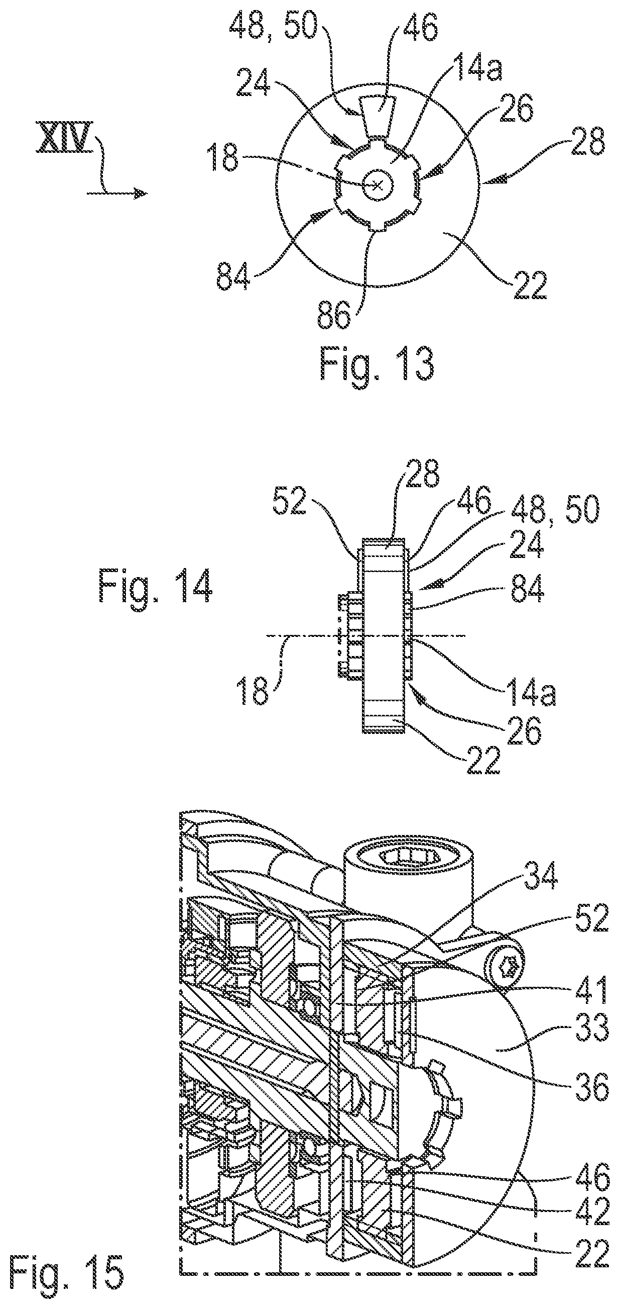 Patent US11772701 Figure 5 – Rotation limitation module and steering wheel module for a steer-by-wire steering system