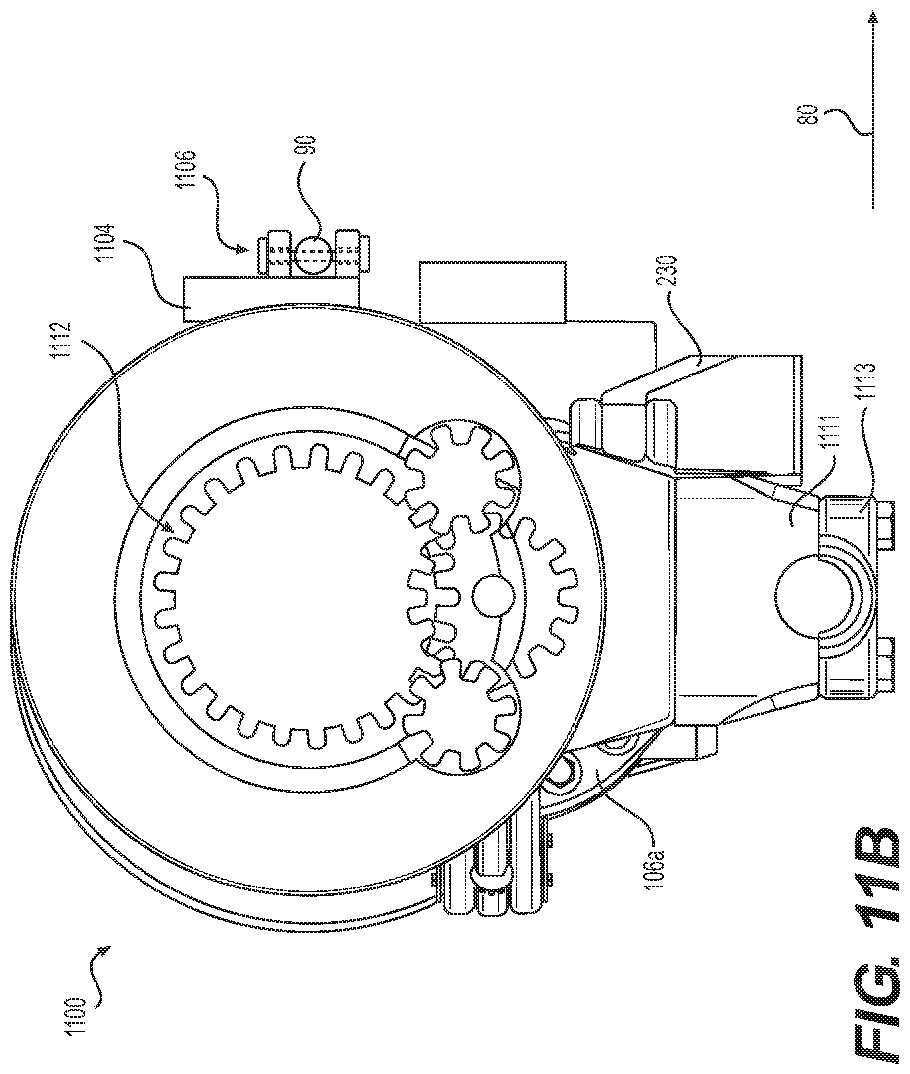 Patent US11772702 Figure 15 – Steering knuckle gearbox assembly