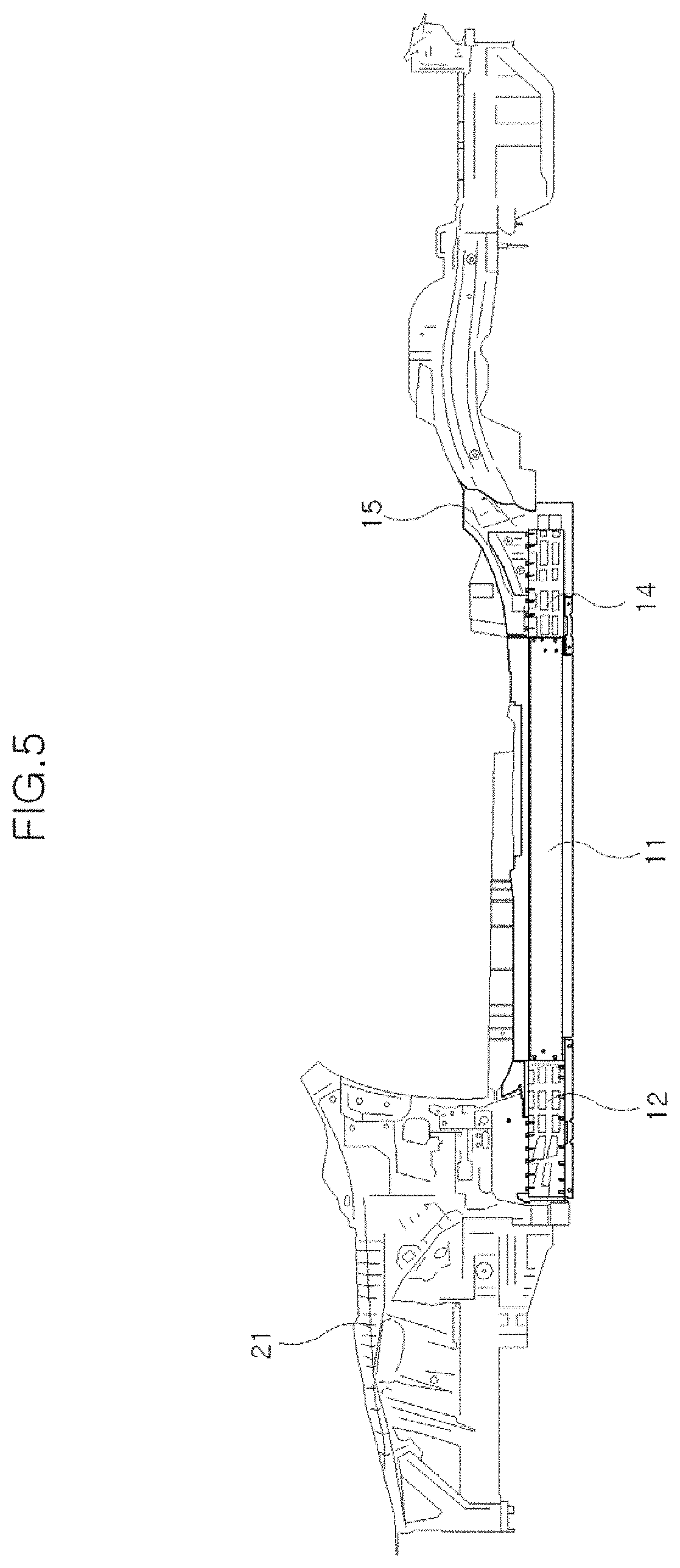 Patent US11772705 Figure 7 – Side sill assembly for eco-friendly vehicle