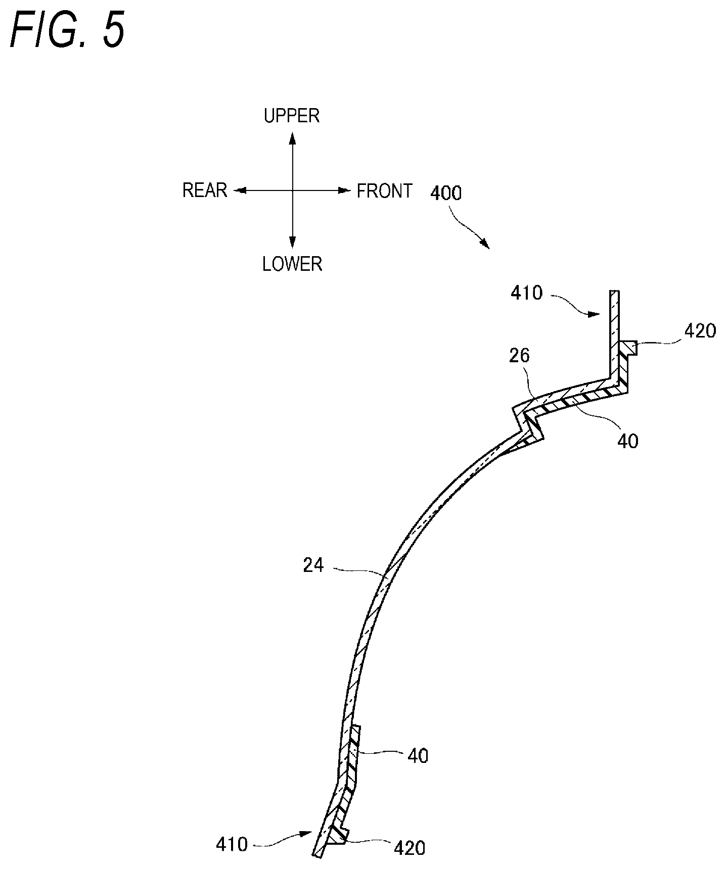 Patent US11772707 Figure 5 – Method of manufacturing vehicle rear module, vehicle back door, vehicle rear module, and vehicle module
