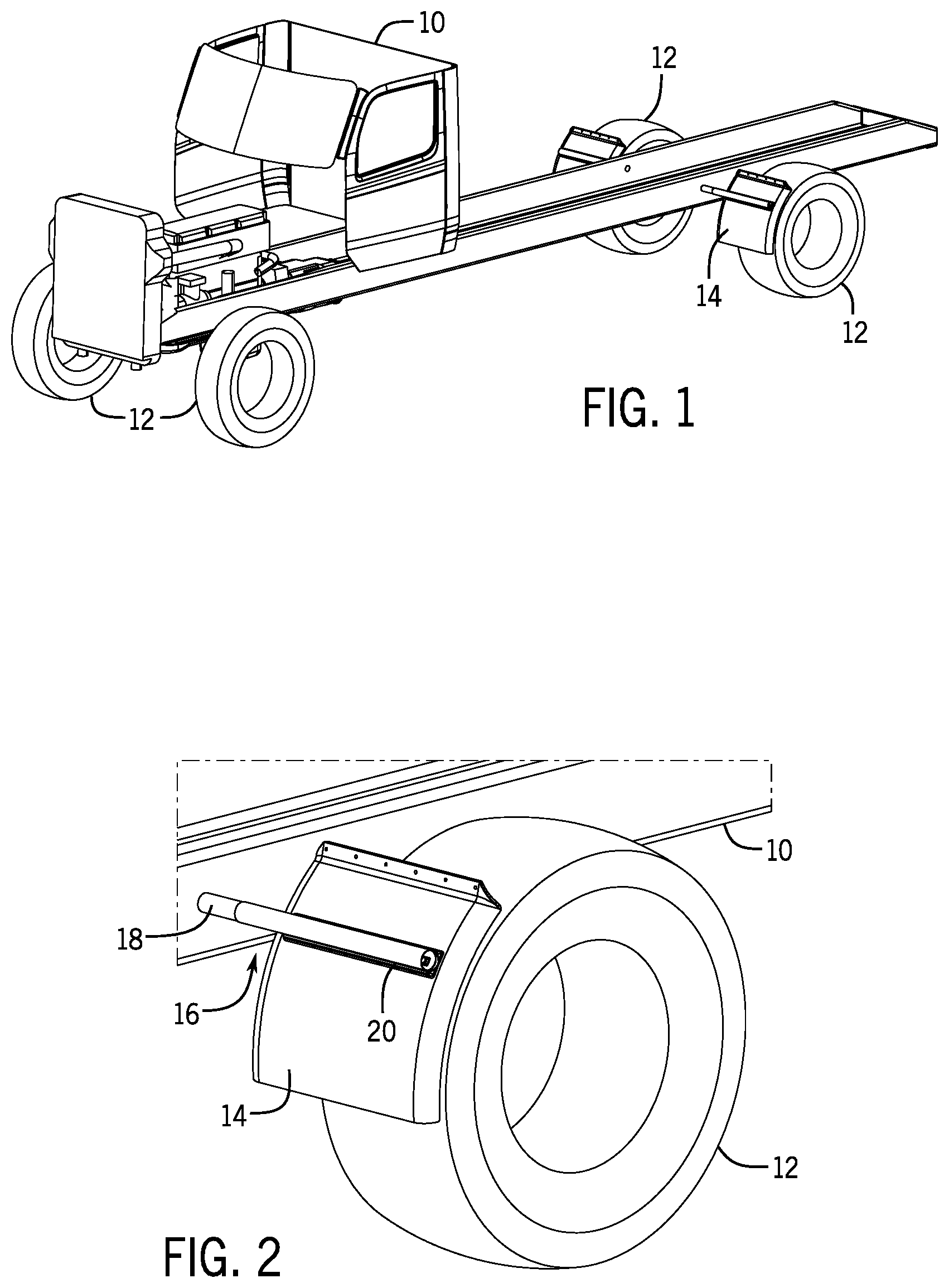 Patent US11772711 Figure 1 – Fender support arm with bolt-retaining strip