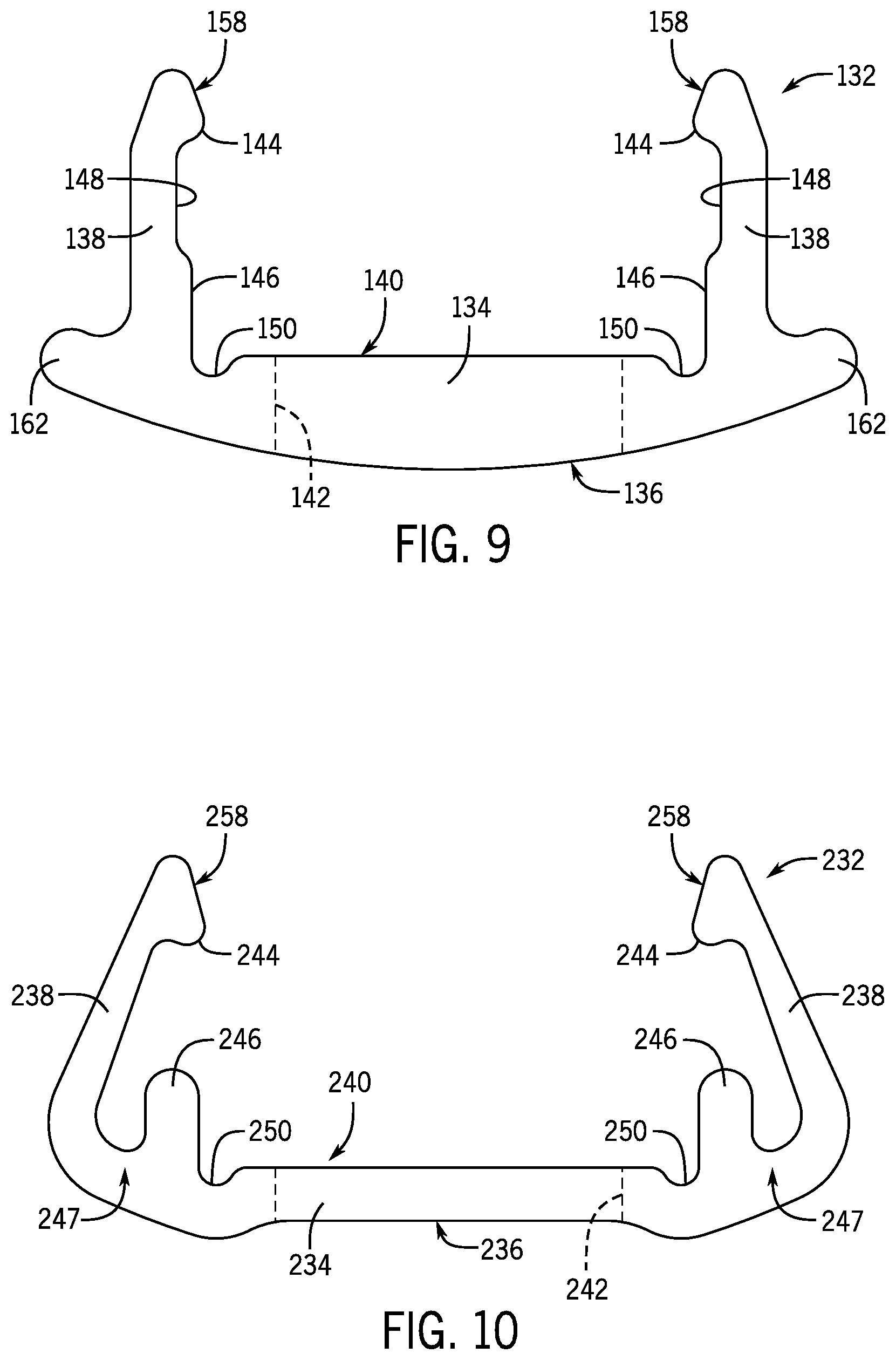 Patent US11772711 Figure 6 – Fender support arm with bolt-retaining strip