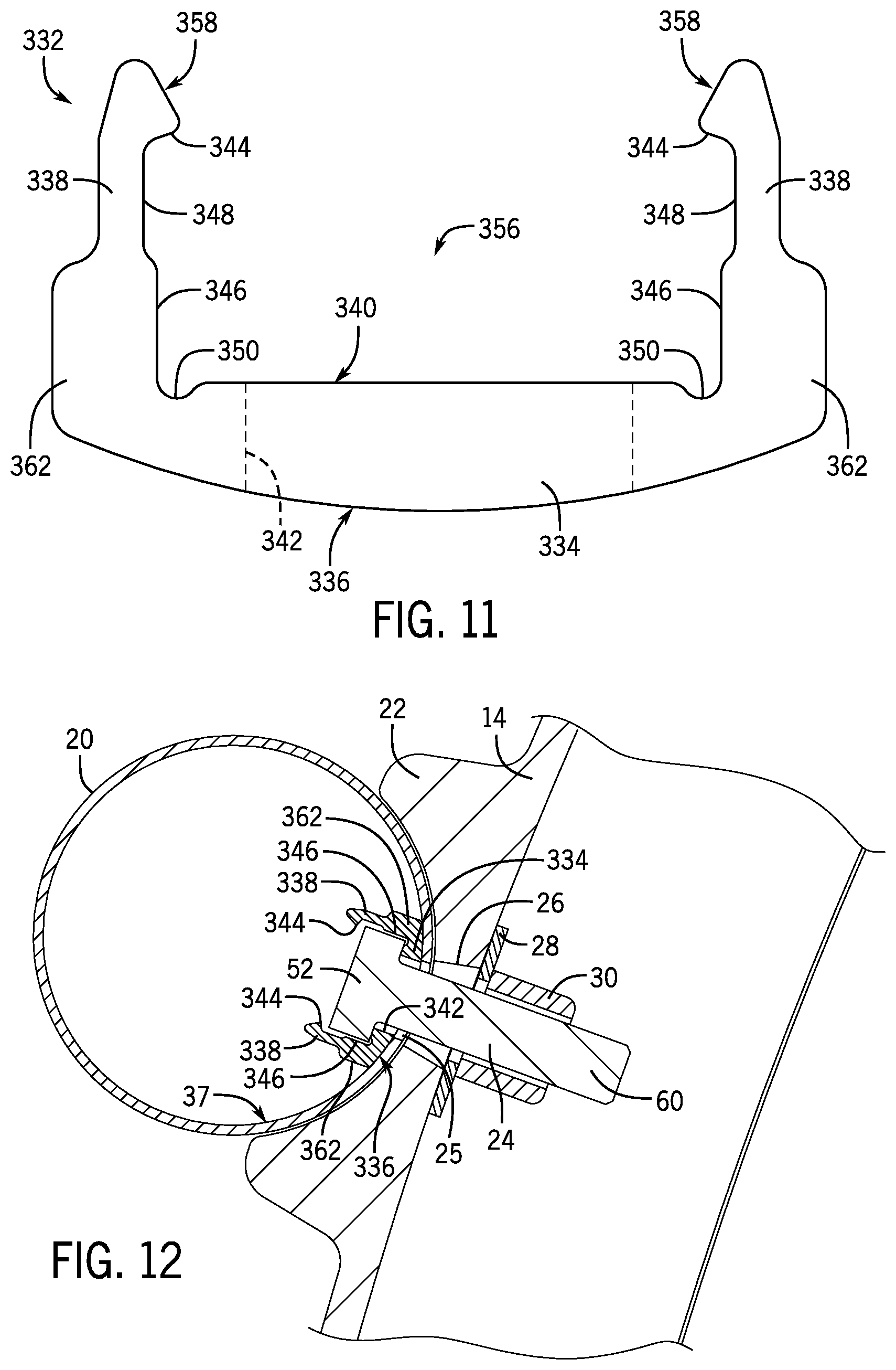 Patent US11772711 Figure 7 – Fender support arm with bolt-retaining strip