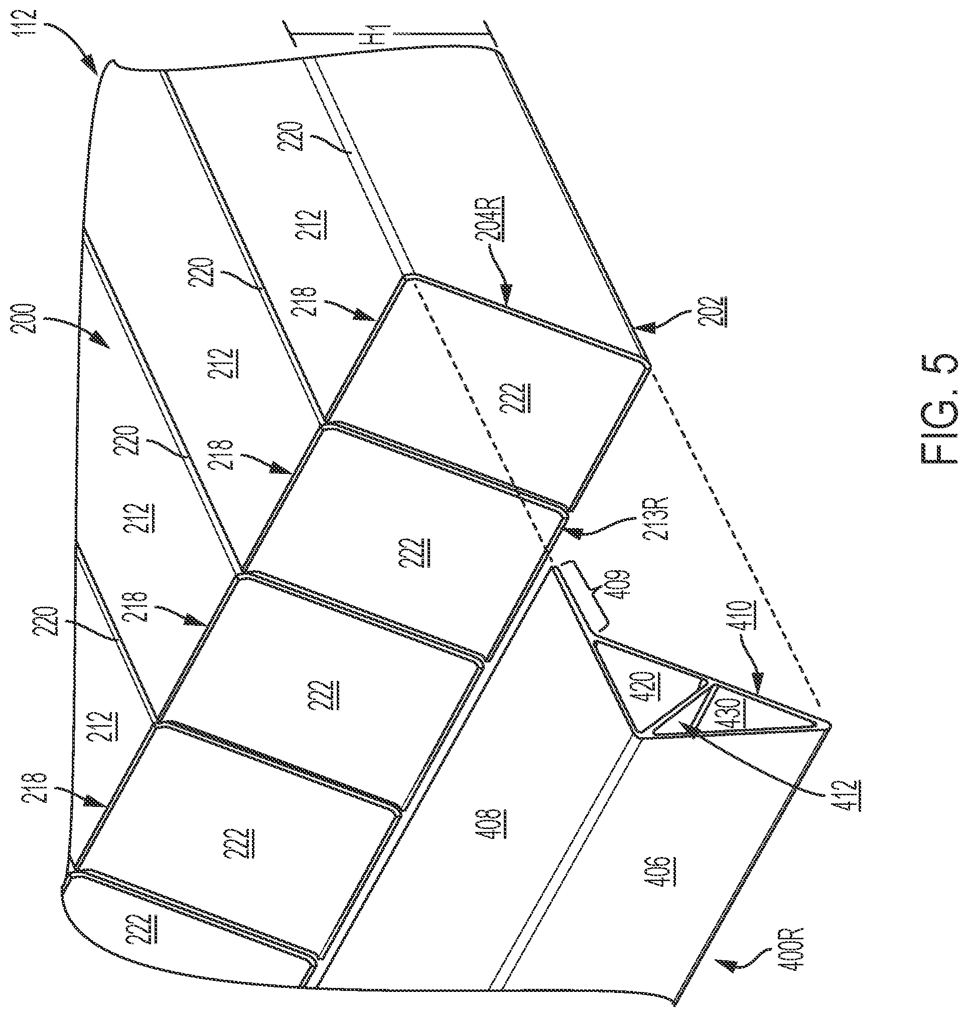 Patent US11772712 Figure 5 – Composite floor with integrated conduit