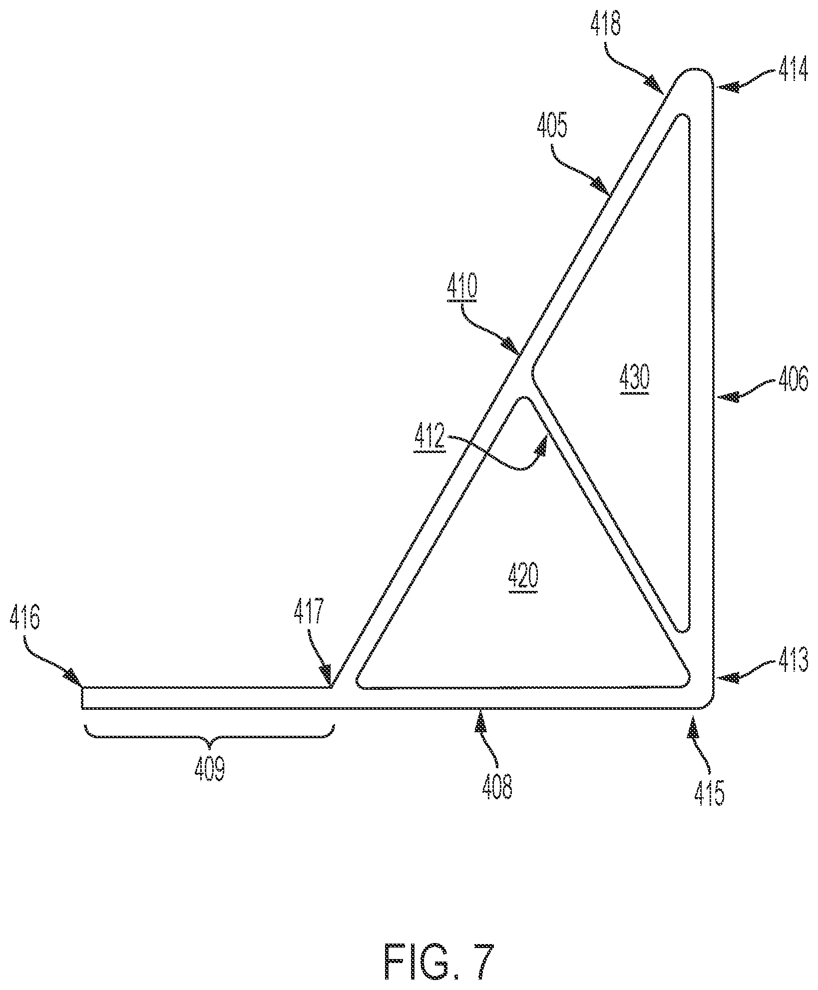 Patent US11772712 Figure 7 – Composite floor with integrated conduit