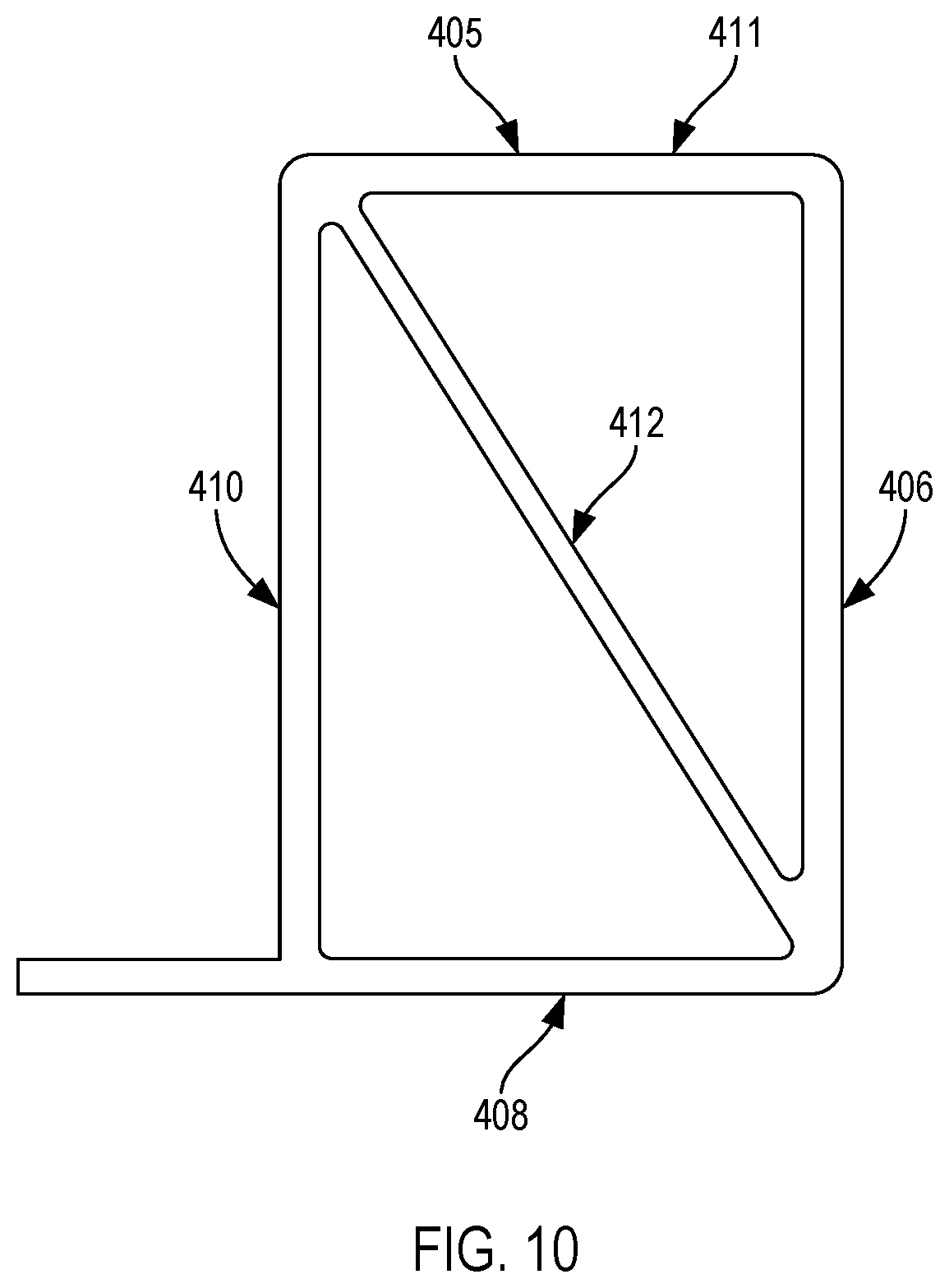Patent US11772712 Figure 10 – Composite floor with integrated conduit