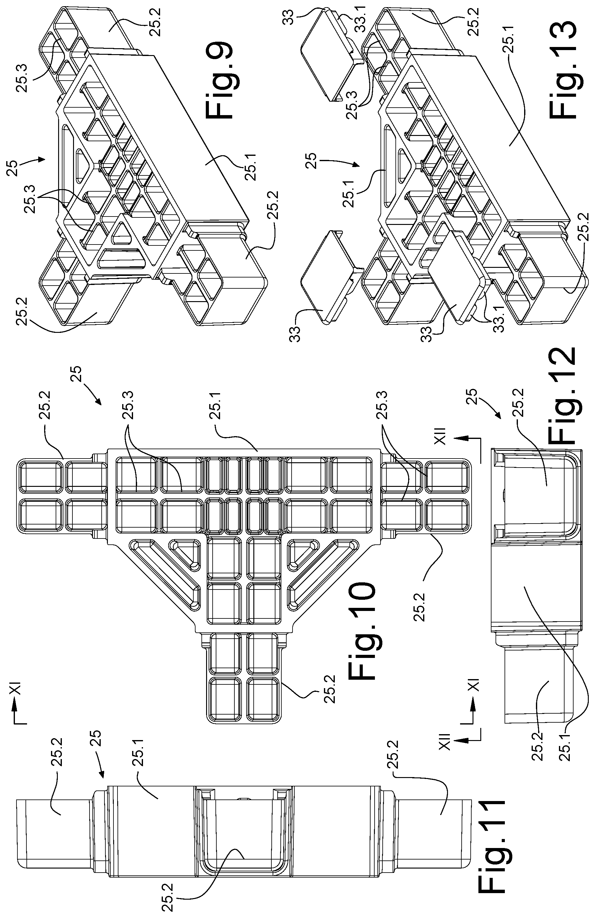 Patent US11772713 Figure 6 – System for producing a containing structure for vehicles with cabs or the like, method and vehicle obtained with said structure