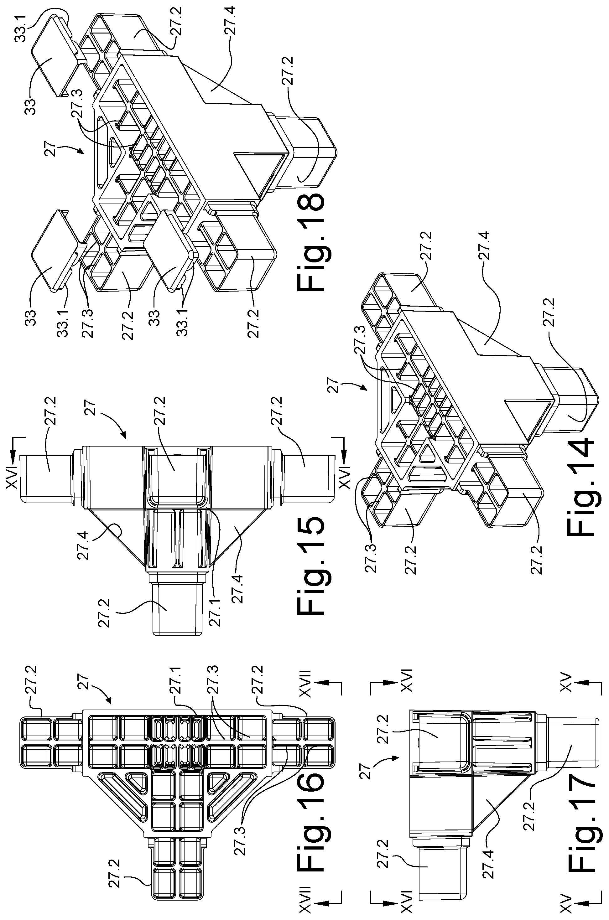 Patent US11772713 Figure 7 – System for producing a containing structure for vehicles with cabs or the like, method and vehicle obtained with said structure