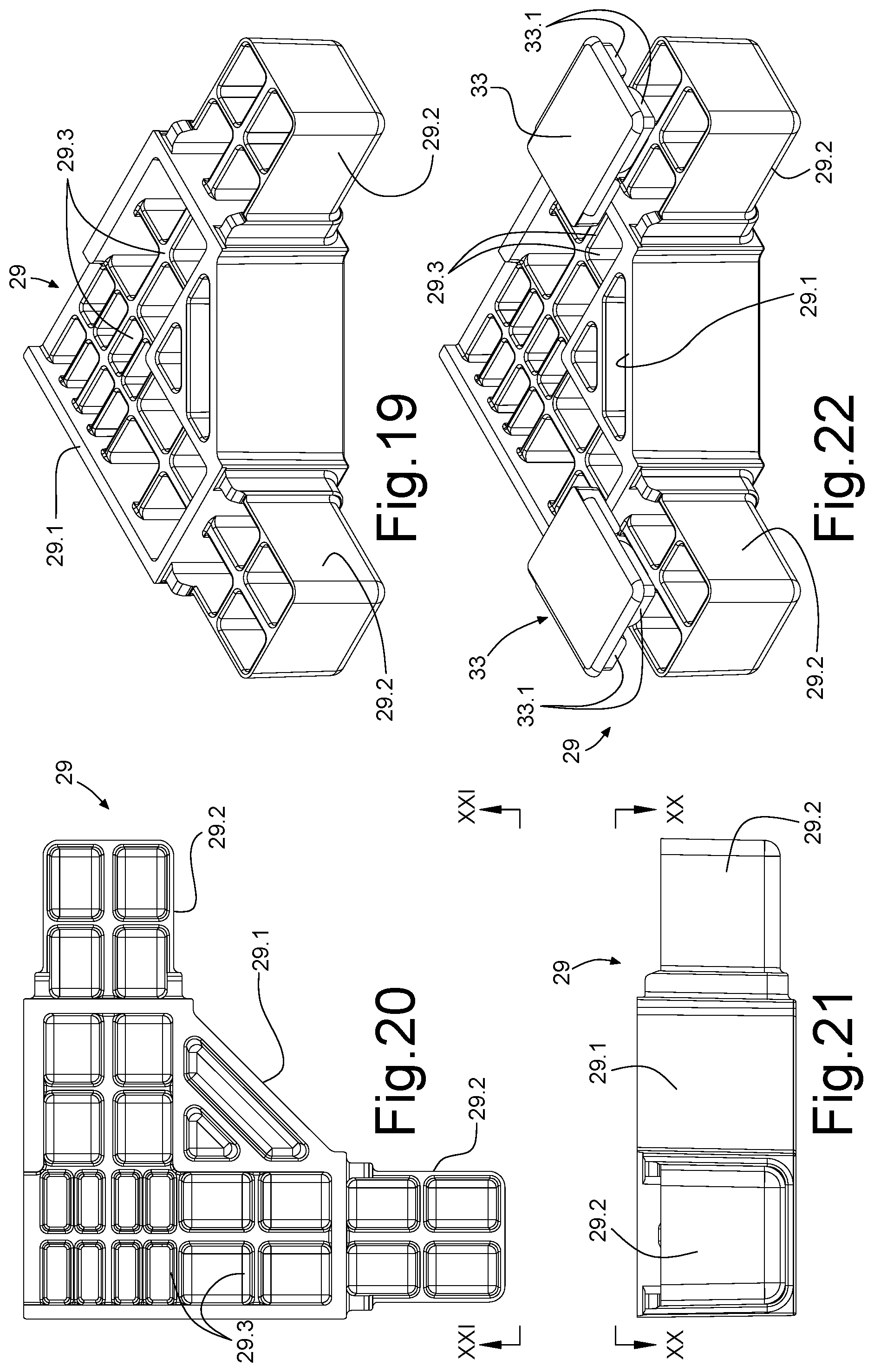 Patent US11772713 Figure 8 – System for producing a containing structure for vehicles with cabs or the like, method and vehicle obtained with said structure