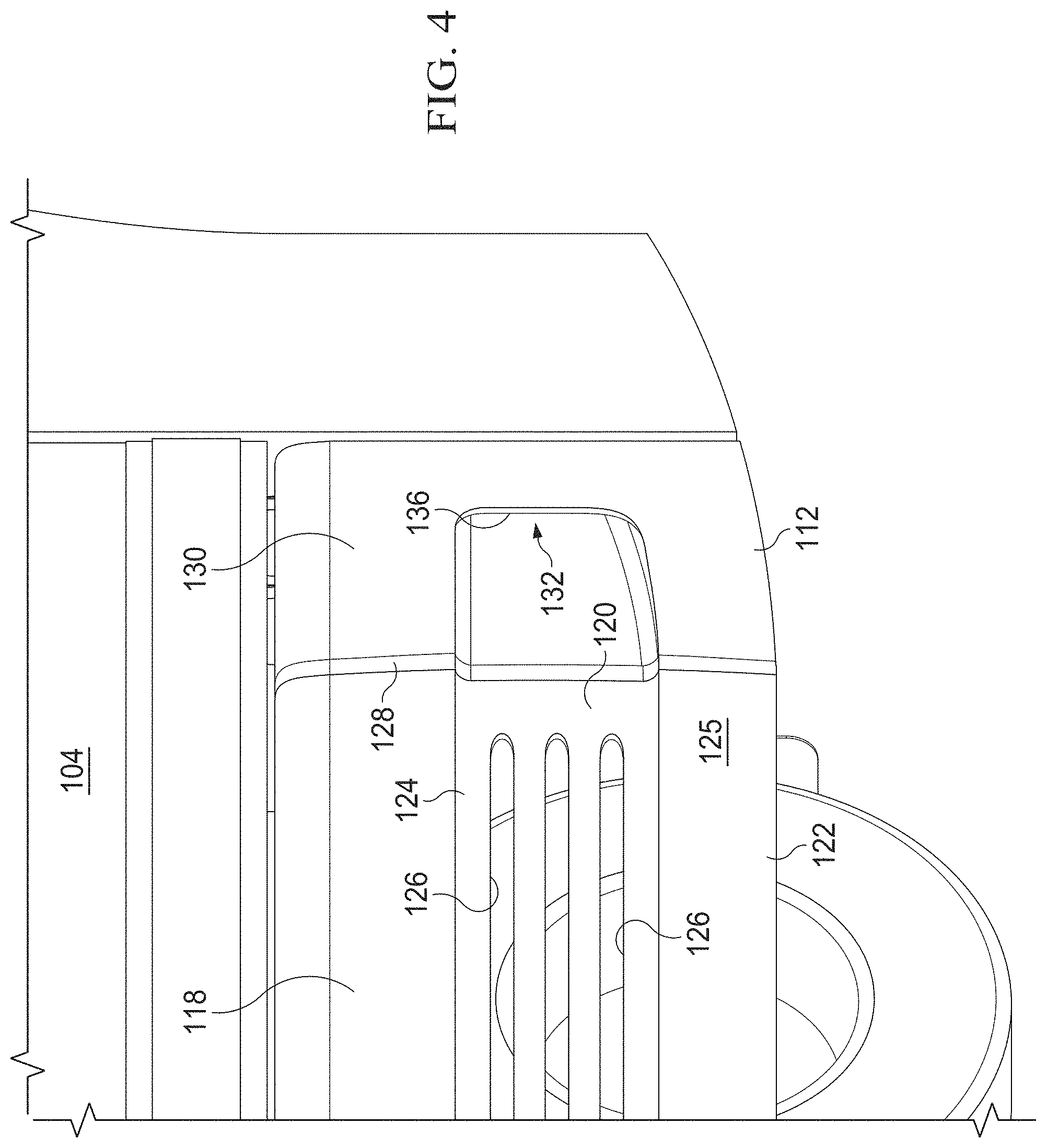 Patent US11772718 Figure 4 – Aerodynamic trucking systems