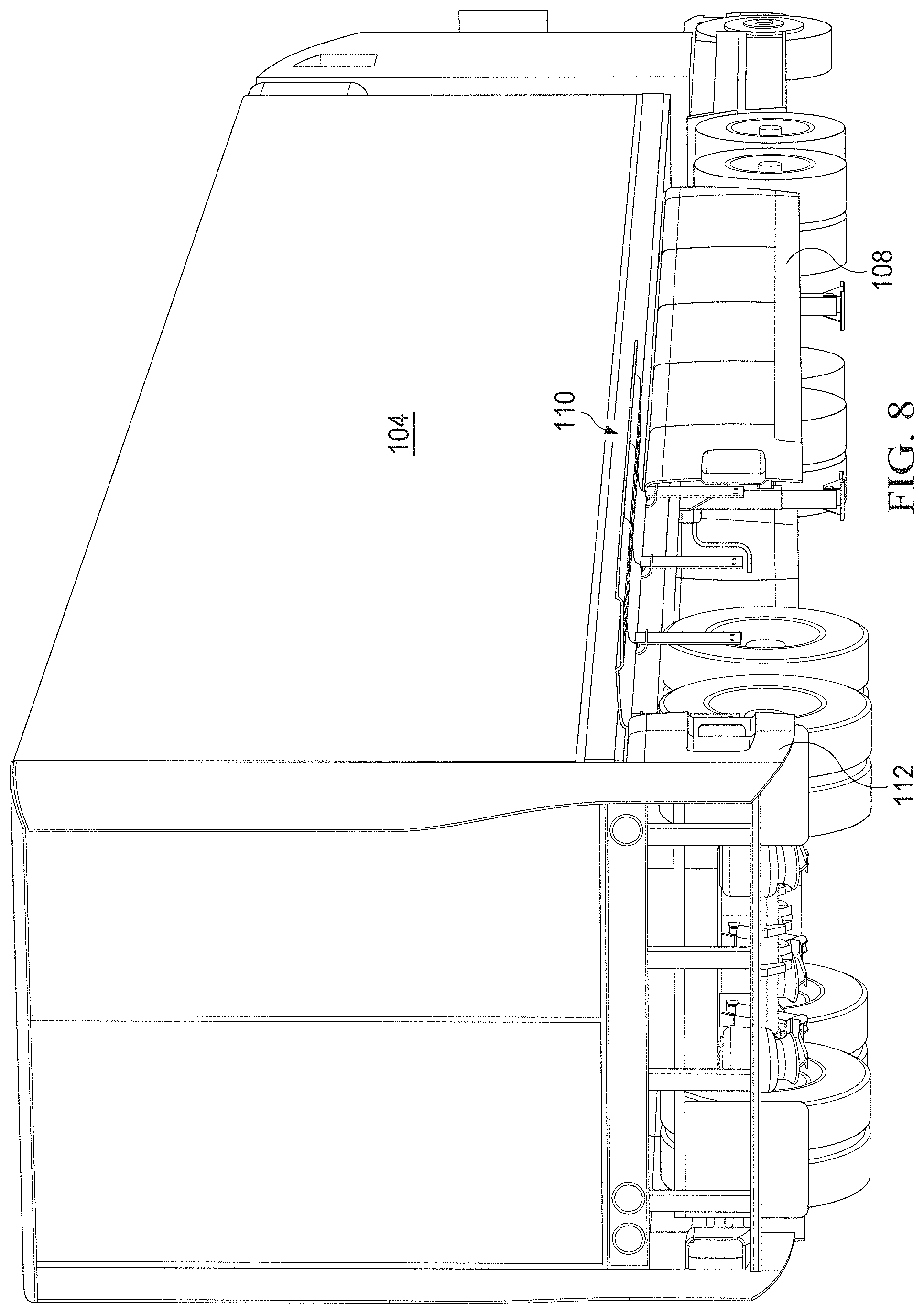 Patent US11772718 Figure 8 – Aerodynamic trucking systems