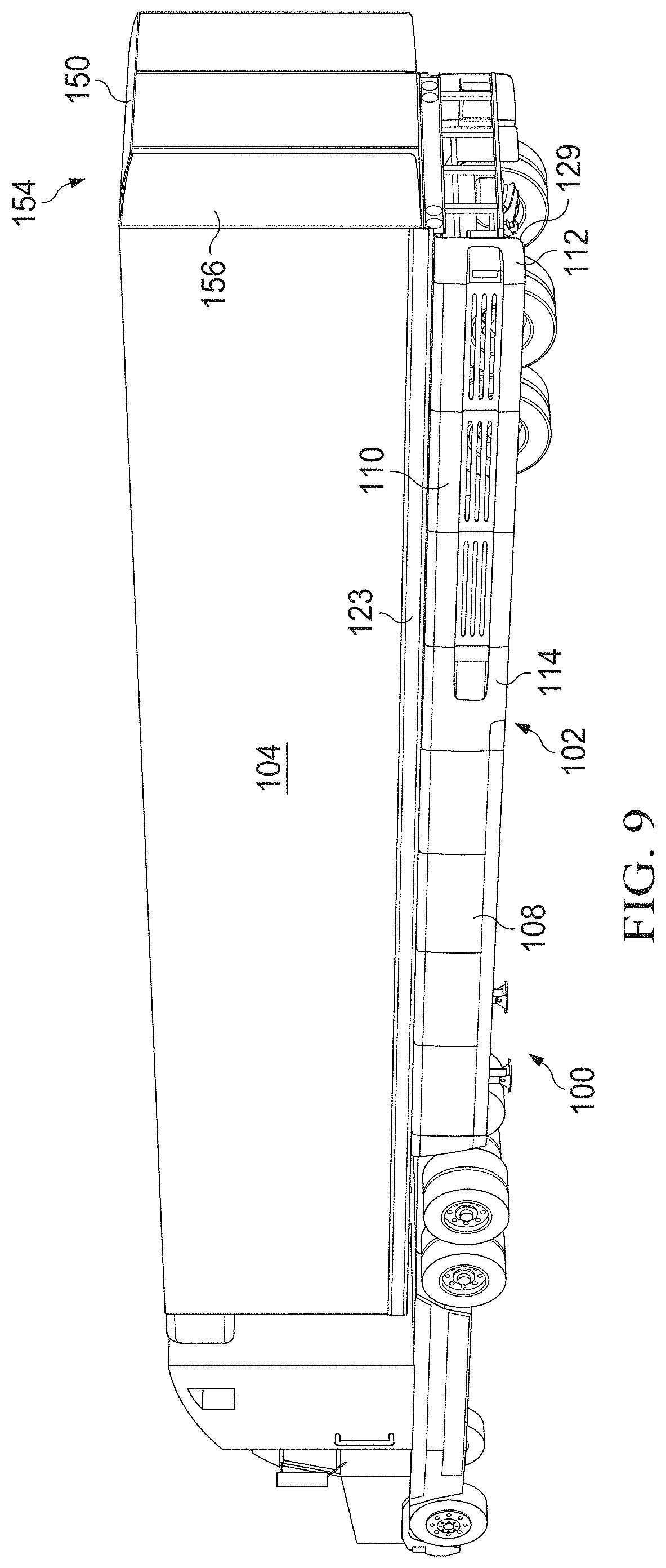 Patent US11772718 Figure 9 – Aerodynamic trucking systems