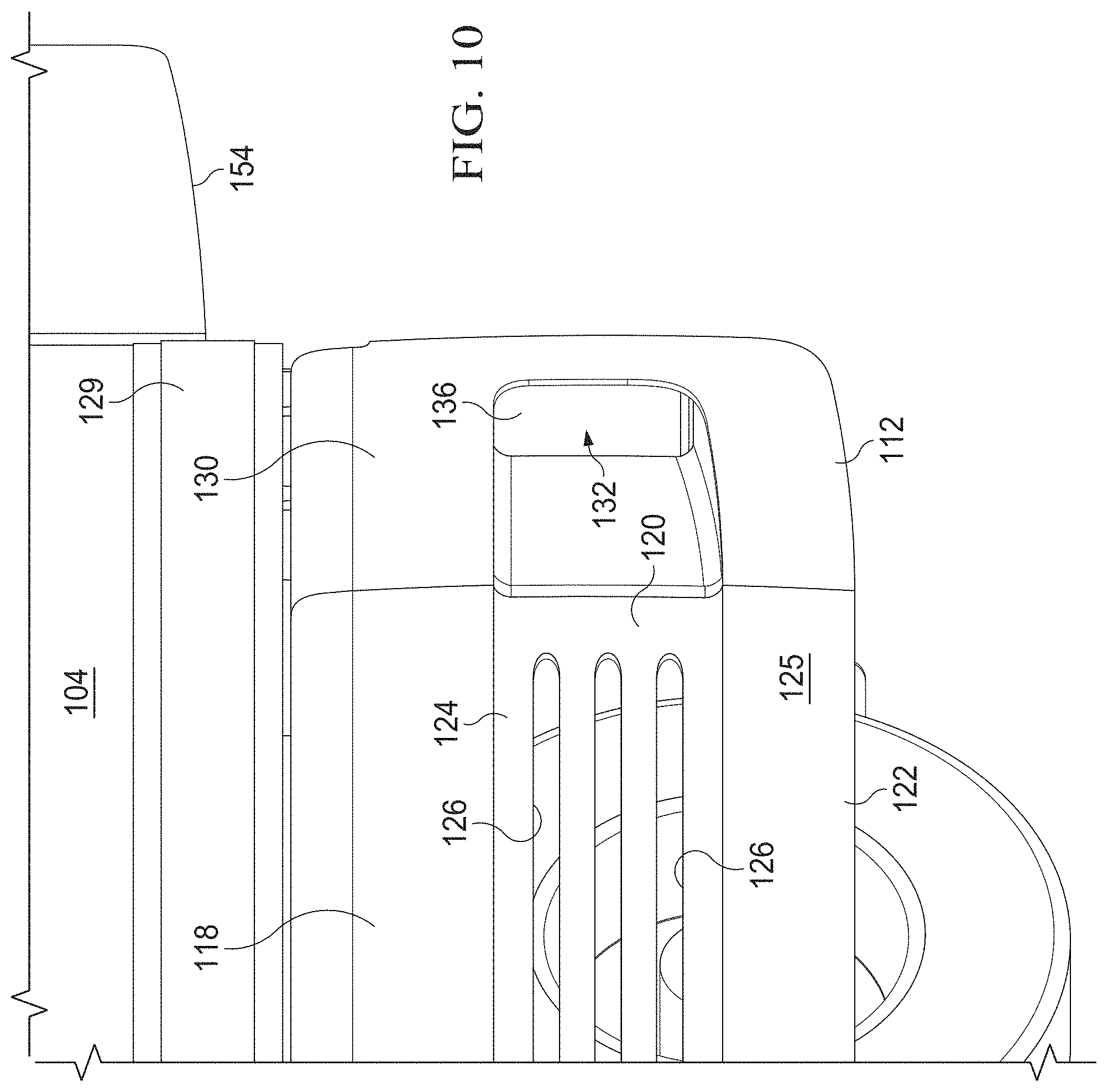 Patent US11772718 Figure 10 – Aerodynamic trucking systems