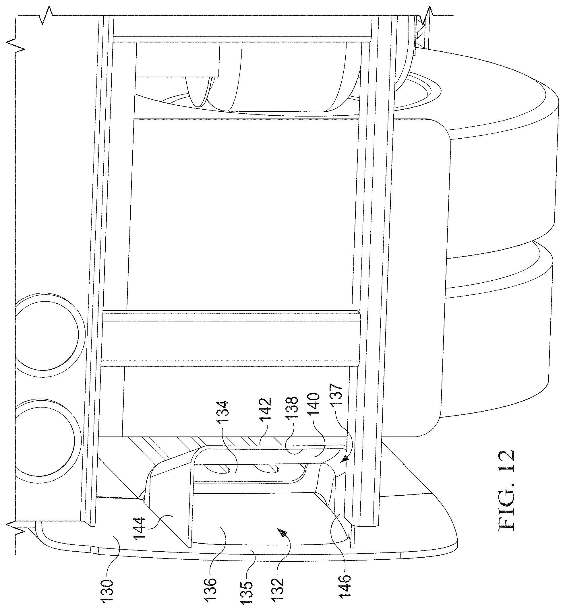 Patent US11772718 Figure 12 – Aerodynamic trucking systems