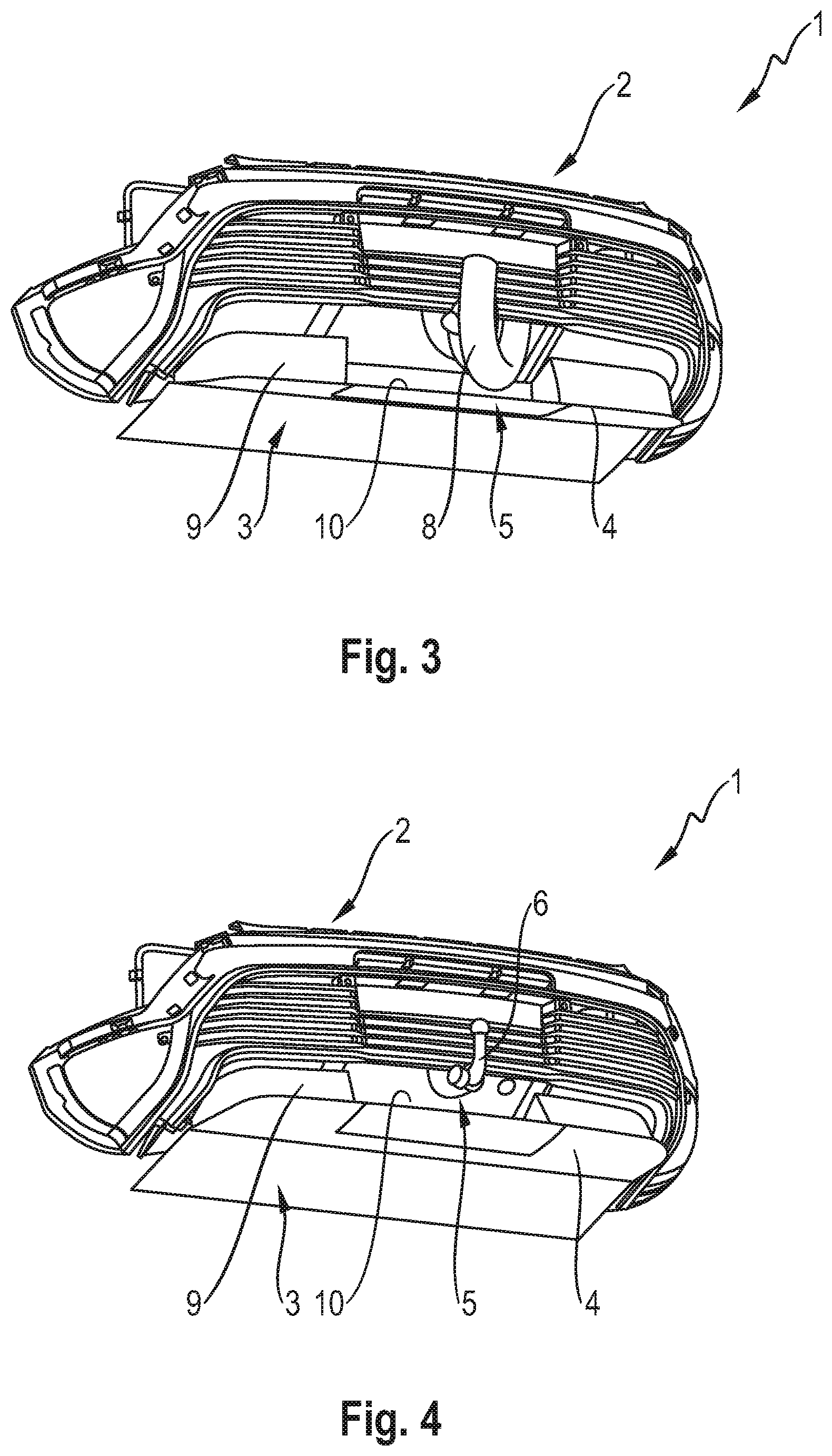 Patent US11772721 Figure 2 – Motor vehicle with a rear diffuser