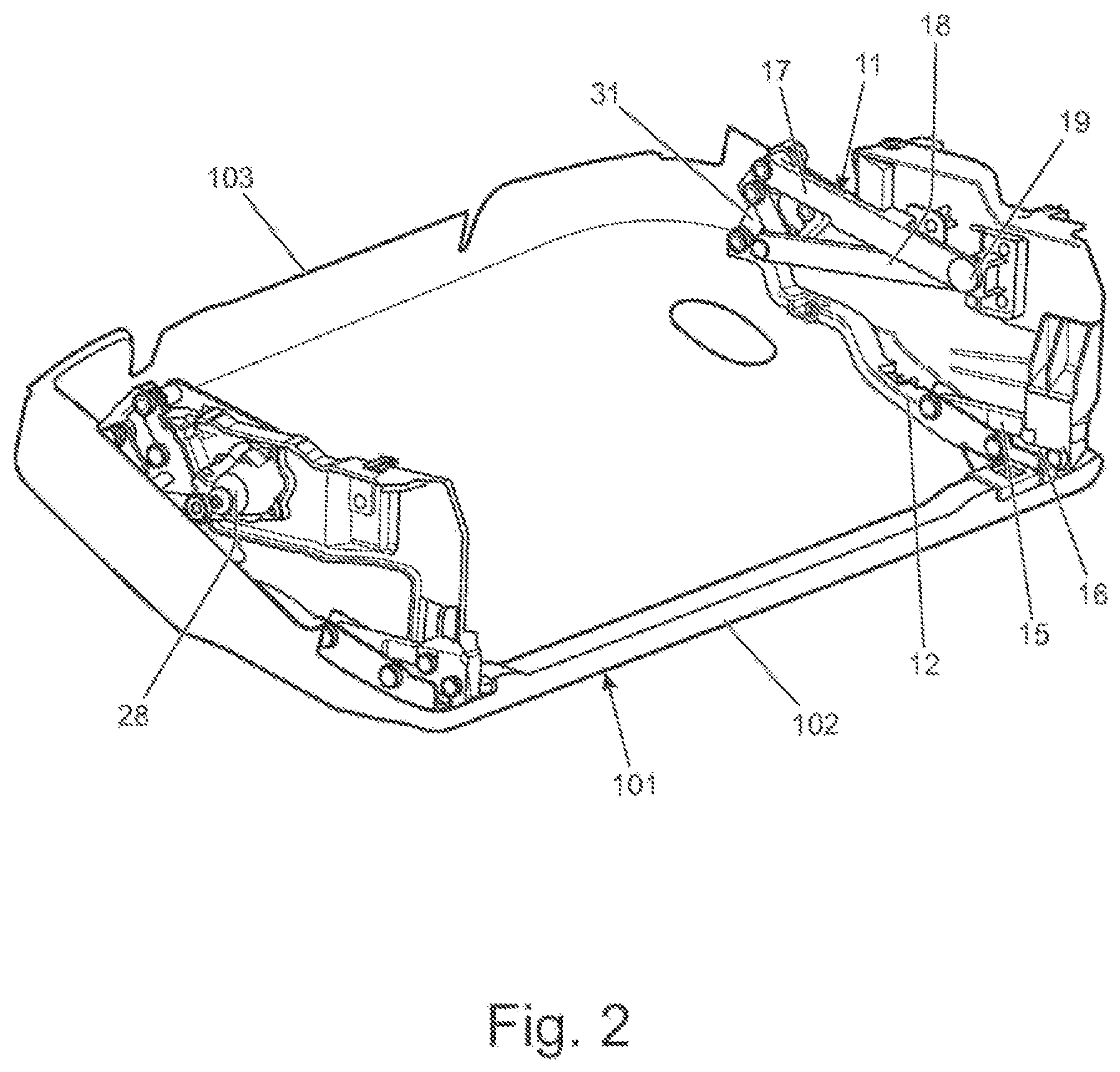 Patent US11772722 Figure 2 – Active diffuser mechanism