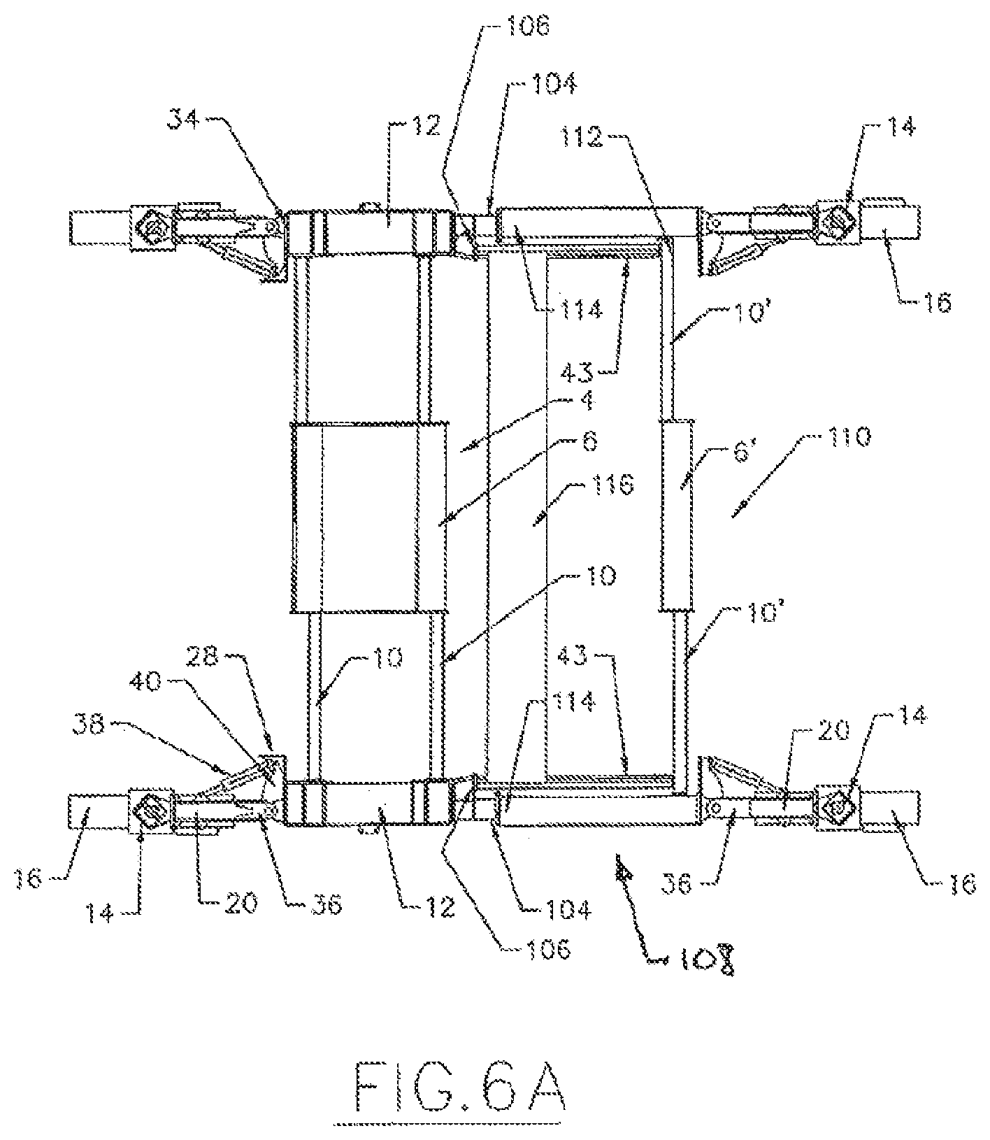 Patent US11772723 Figure 7 – Automatically adjusting swing legs for mounting and aligning and reorienting crawlers