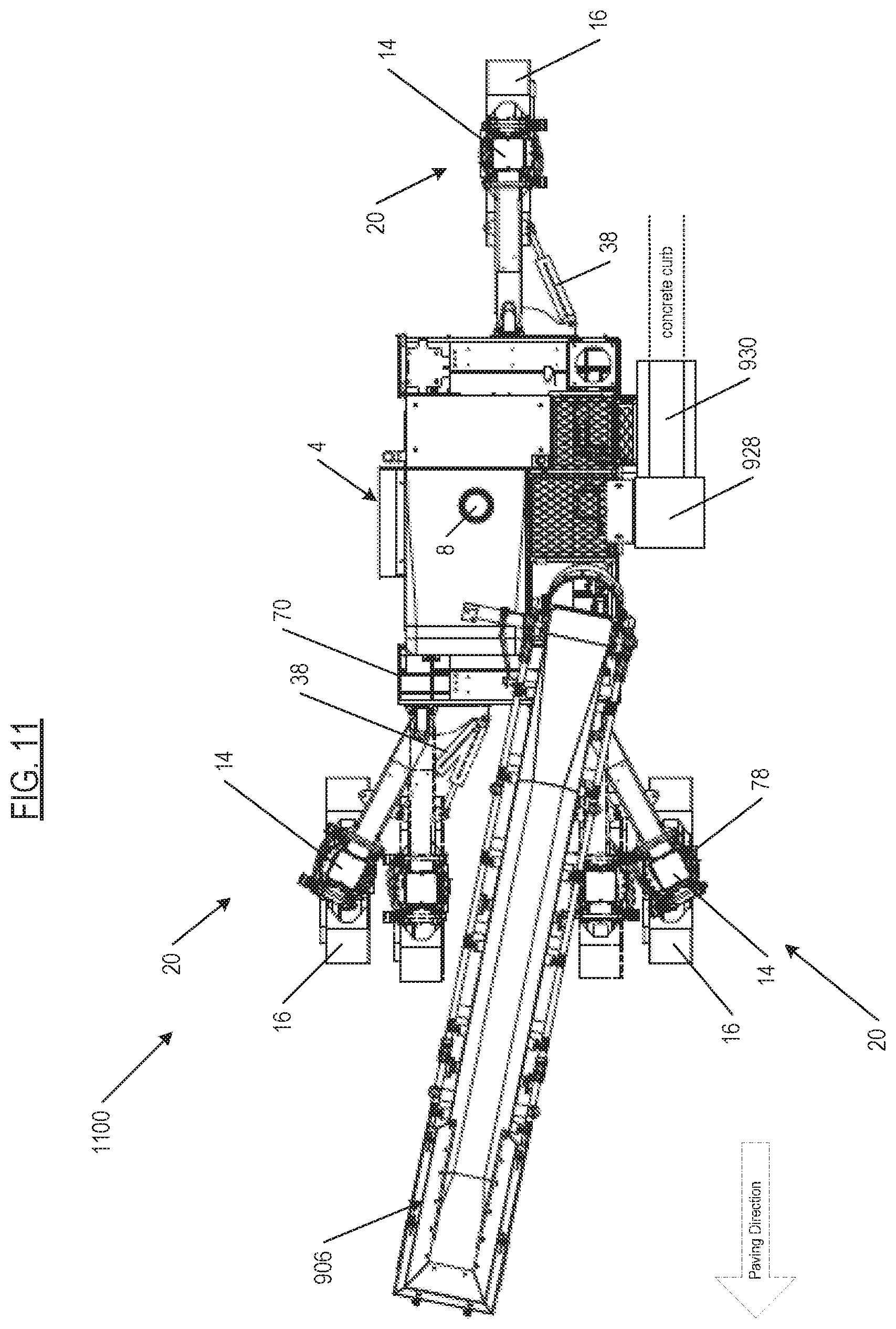 Patent US11772723 Figure 15 – Automatically adjusting swing legs for mounting and aligning and reorienting crawlers