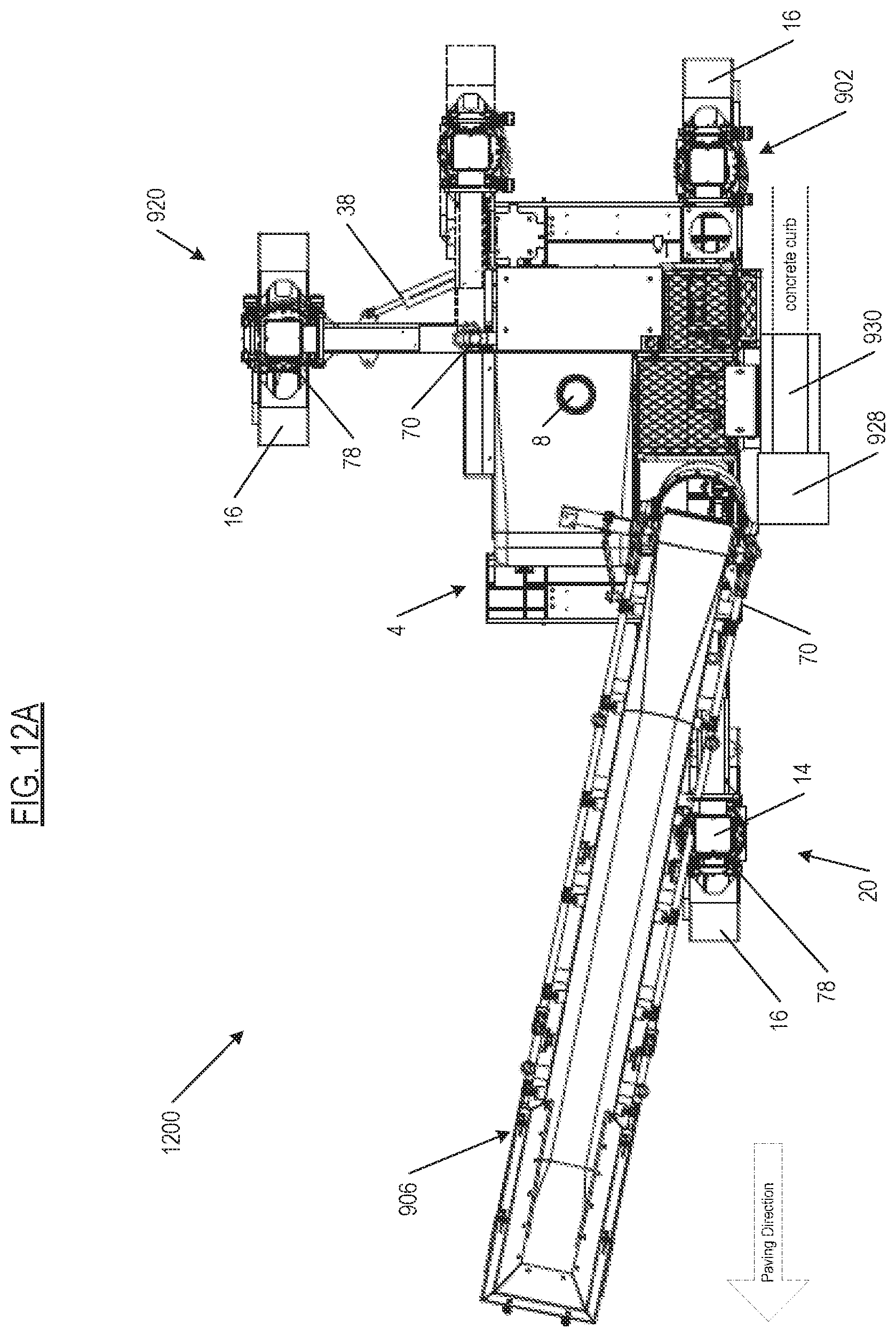Patent US11772723 Figure 16 – Automatically adjusting swing legs for mounting and aligning and reorienting crawlers