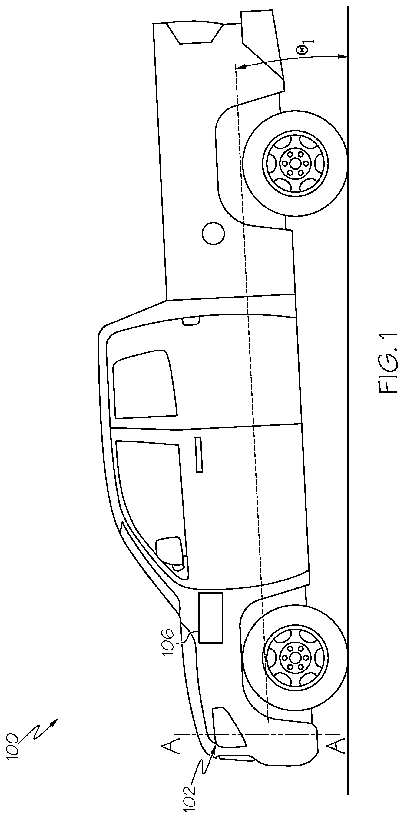 Patent US11772726 Figure 1 – Apparatus and methods for aligning headlamp assemblies