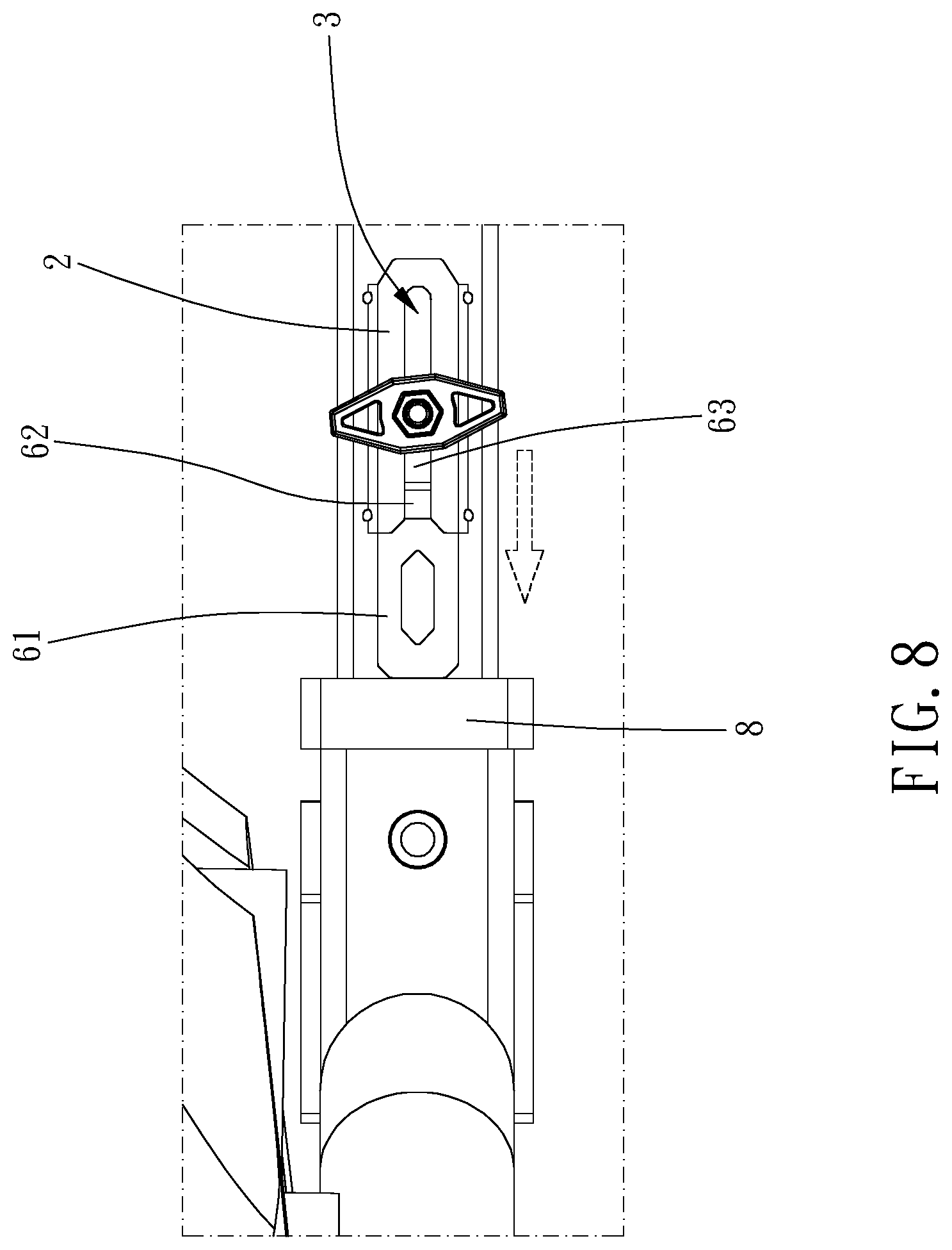 Patent US11772727 Figure 8 – Plugging position recording device