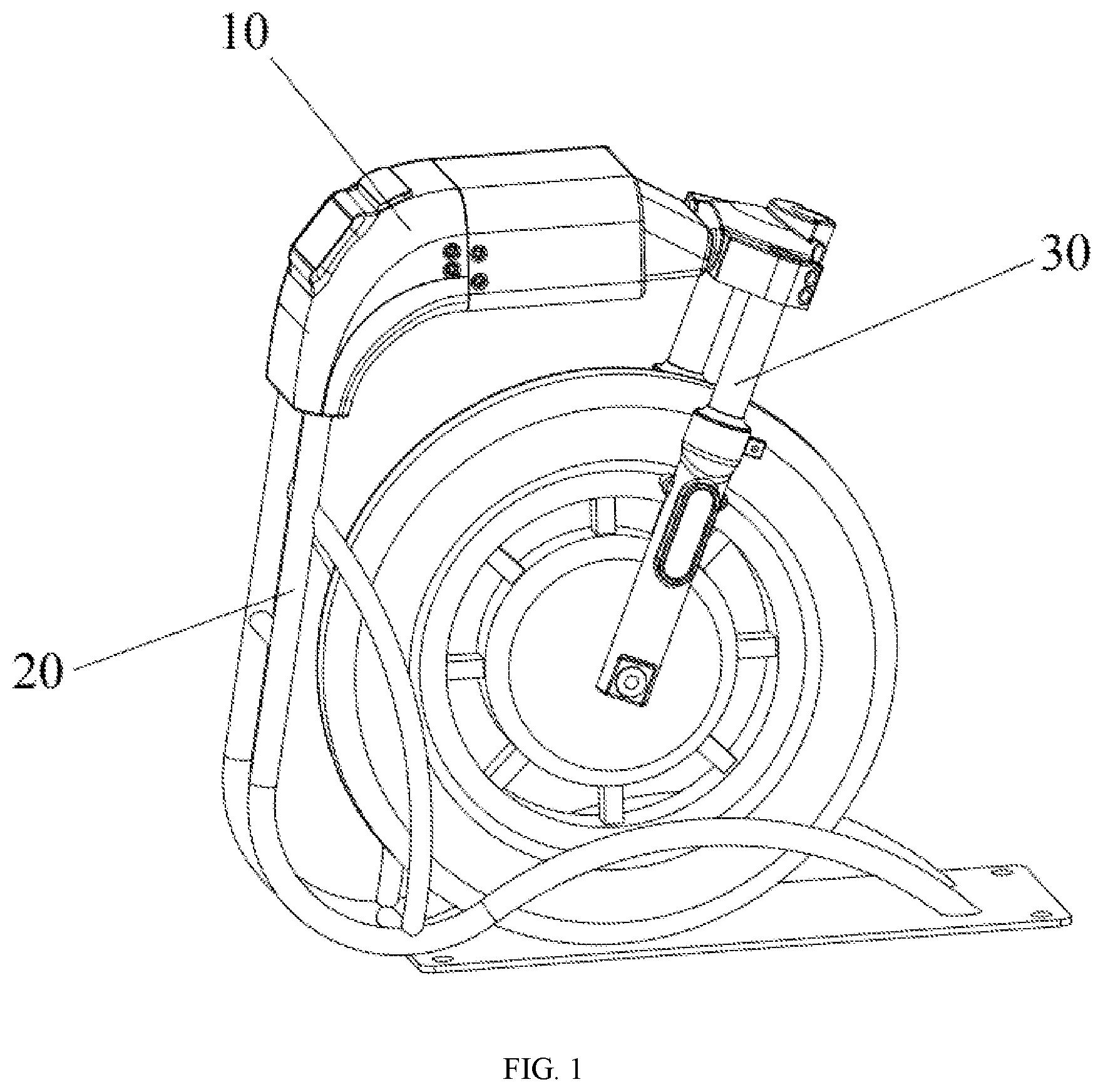 Patent US11772729 — Electric bicycle parking pile and parking lock structure thereof — Figure 1