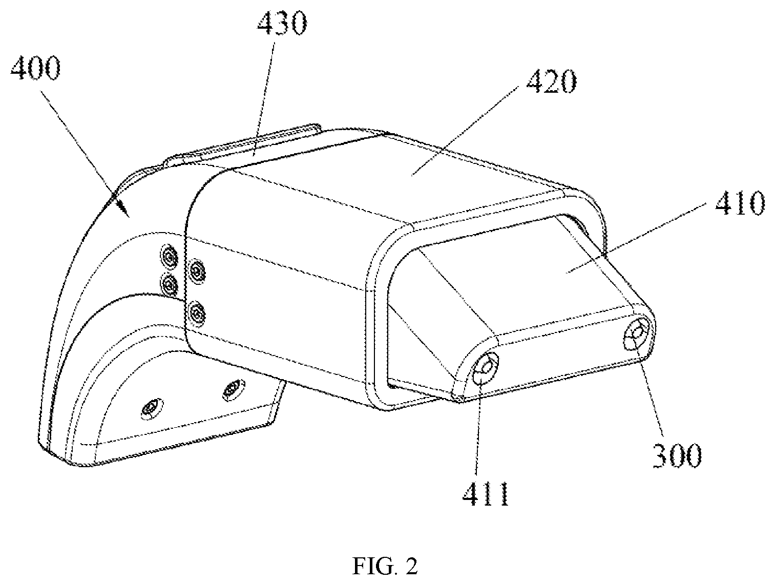 Patent US11772729 Figure 2 – Electric bicycle parking pile and parking lock structure thereof
