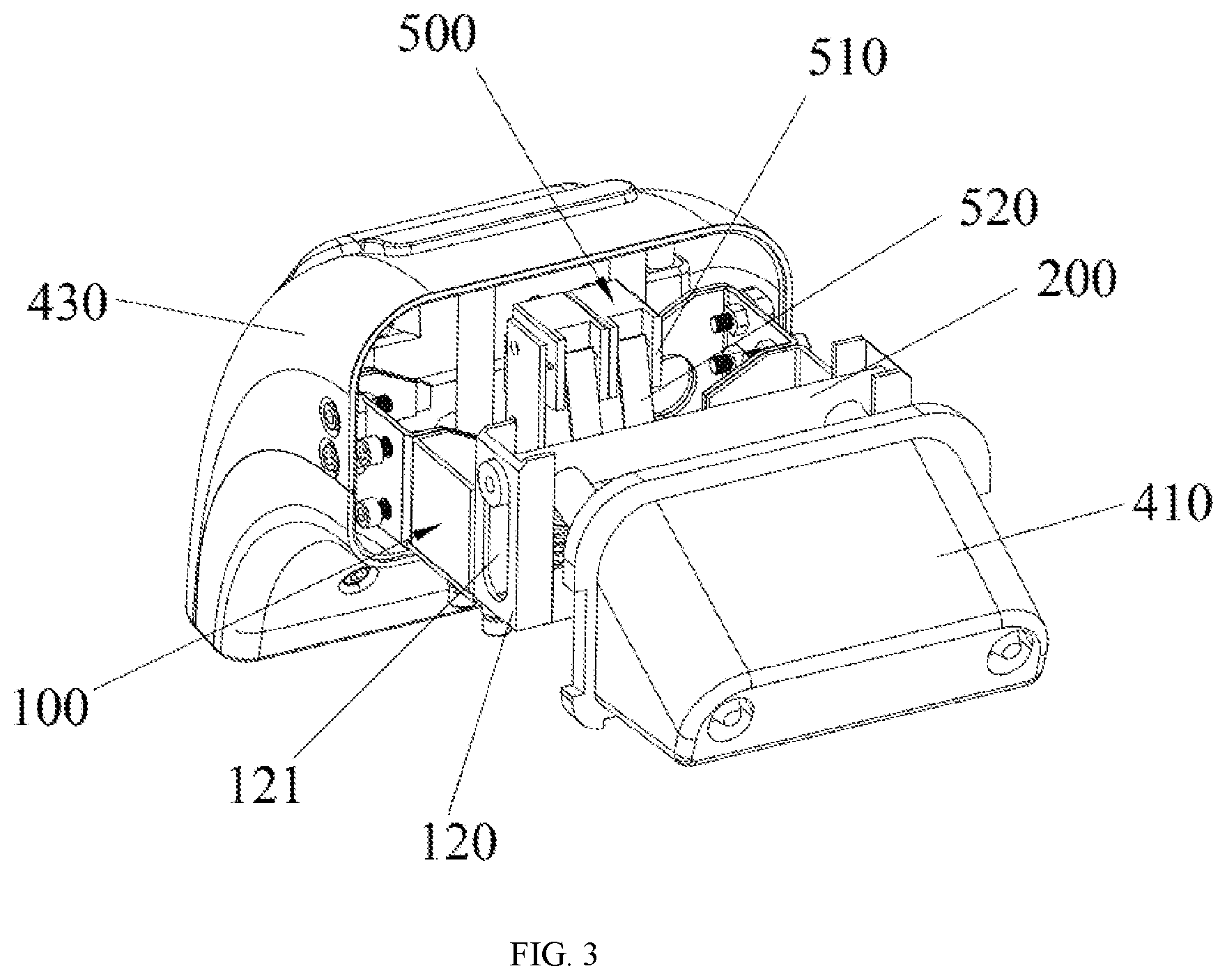 Patent US11772729 Figure 3 – Electric bicycle parking pile and parking lock structure thereof