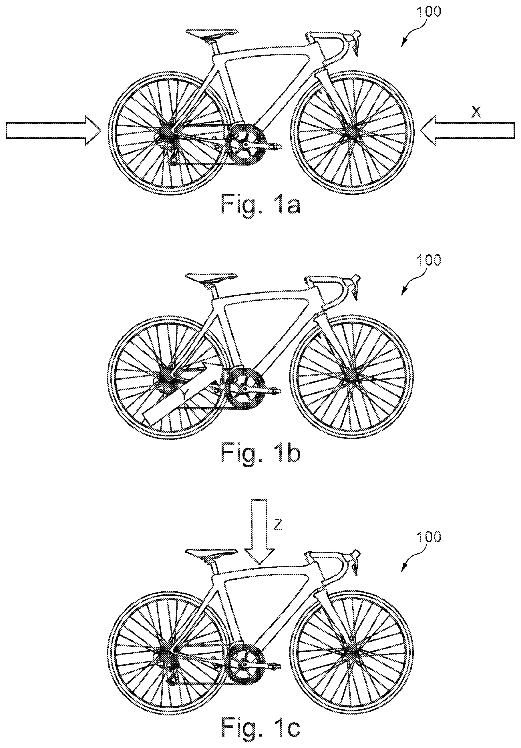 Patent US11772730 Figure 1 – System and method for estimating a behavior of a cyclist on a bicycle and a quality of a road along a path followed by the bicycle