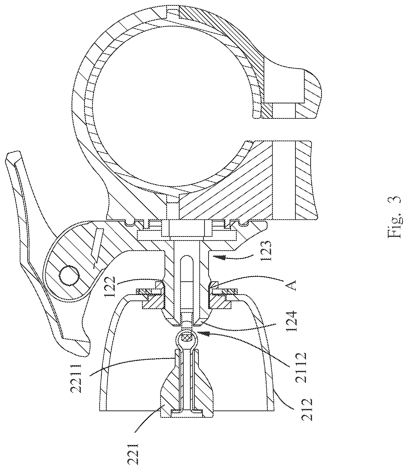 Patent US11772732 Figure 3 – Bicycle bell