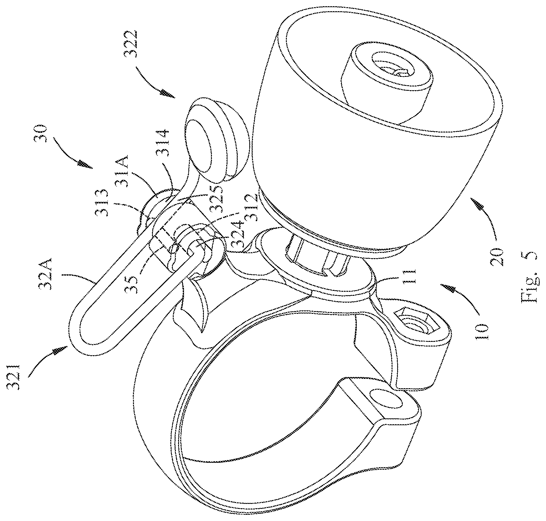 Patent US11772732 Figure 5 – Bicycle bell