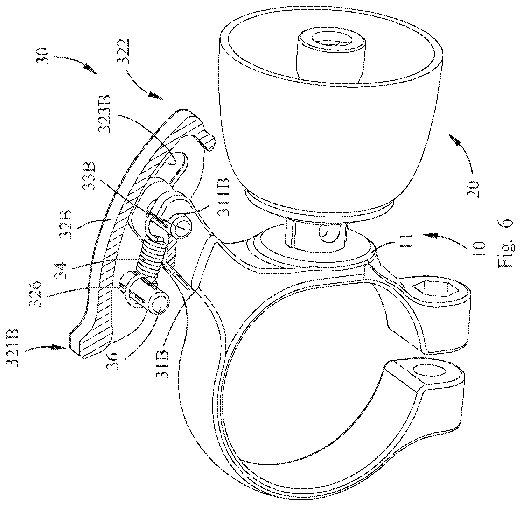 Patent US11772732 Figure 6 – Bicycle bell
